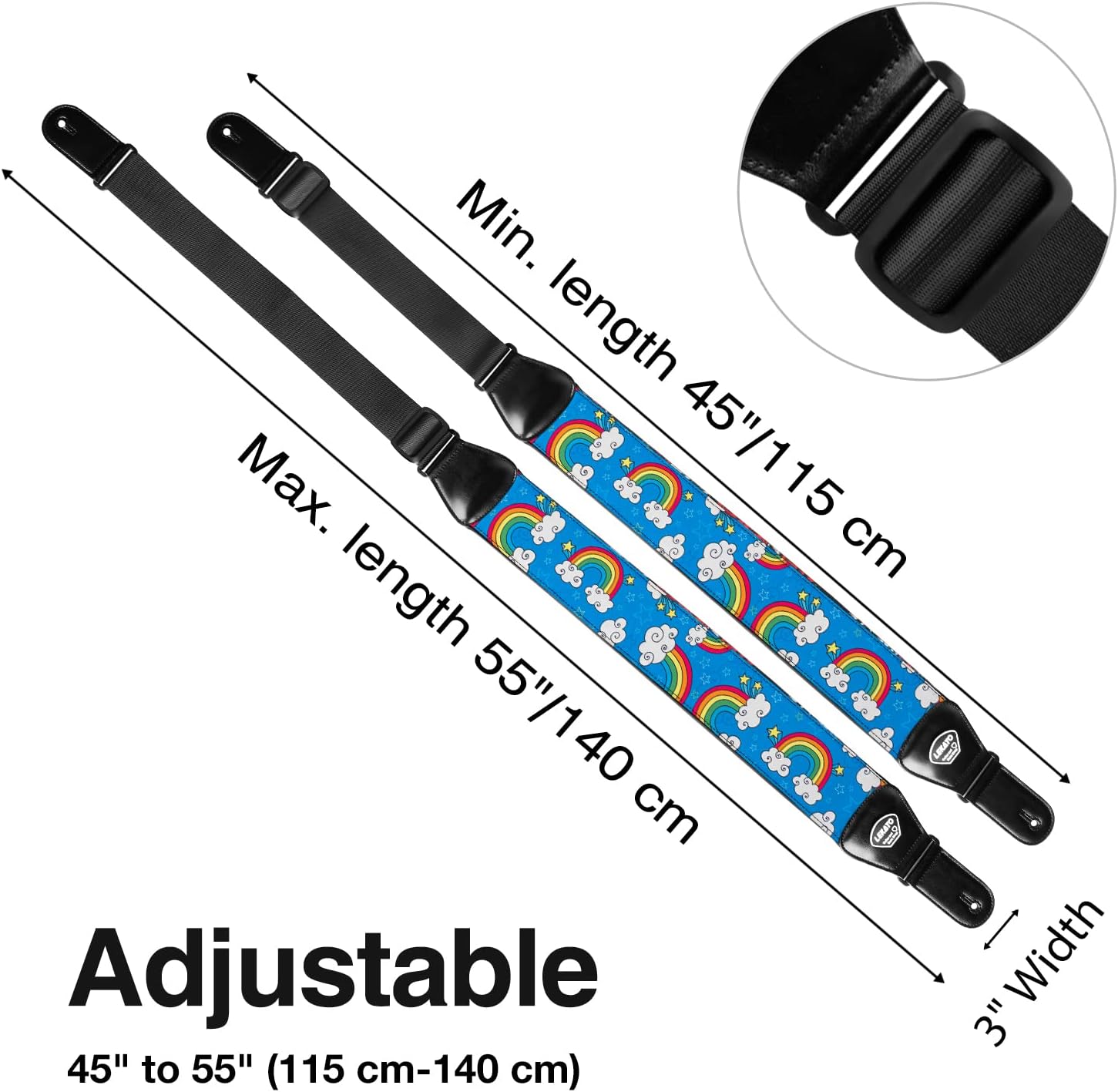 LEKATO Guitar Straps for Electric Guitar Bass