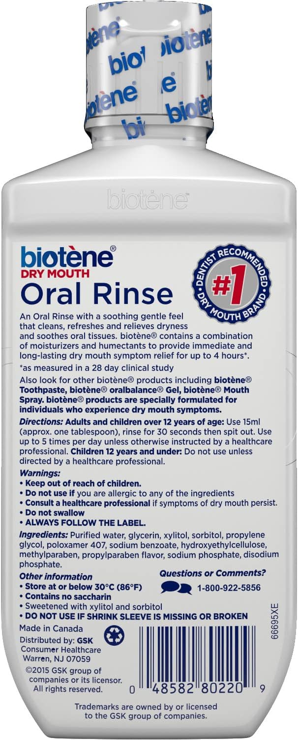 Biotene Oral Rinse, Dry Mouth Spray and Moisturizing Gel, 1 Kit