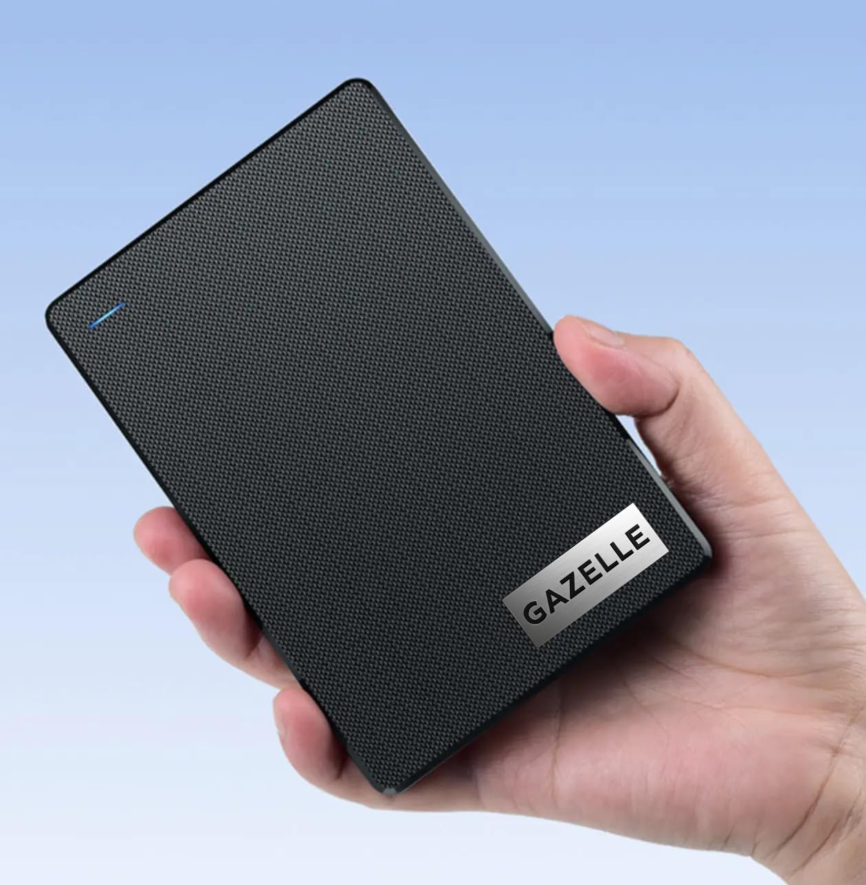 GAZELLE High-Speed 1TB Ultra Slim Portable External Hard Drive - 2-in-1 Type C & USB 3.0, Compatible with PC, Mac, Laptop, PS4, Xbox, iPad, Tablet