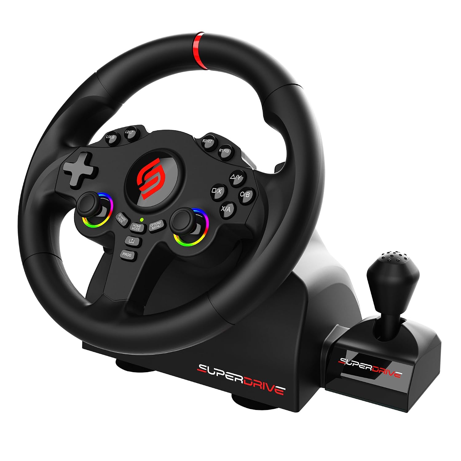 SUBSONIC Racing SV250 Gaming Steering Wheel Switch 2, PS4, Xbox & PC – 180°