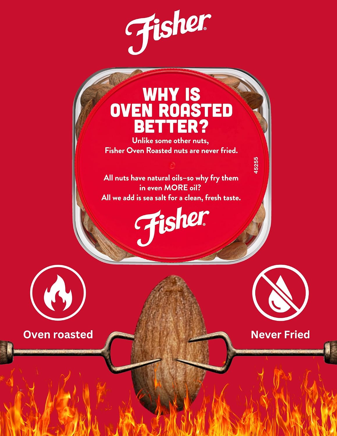 Fisher Oven Roasted Never Fried Deluxe Mixed Nuts, 24 Ounces