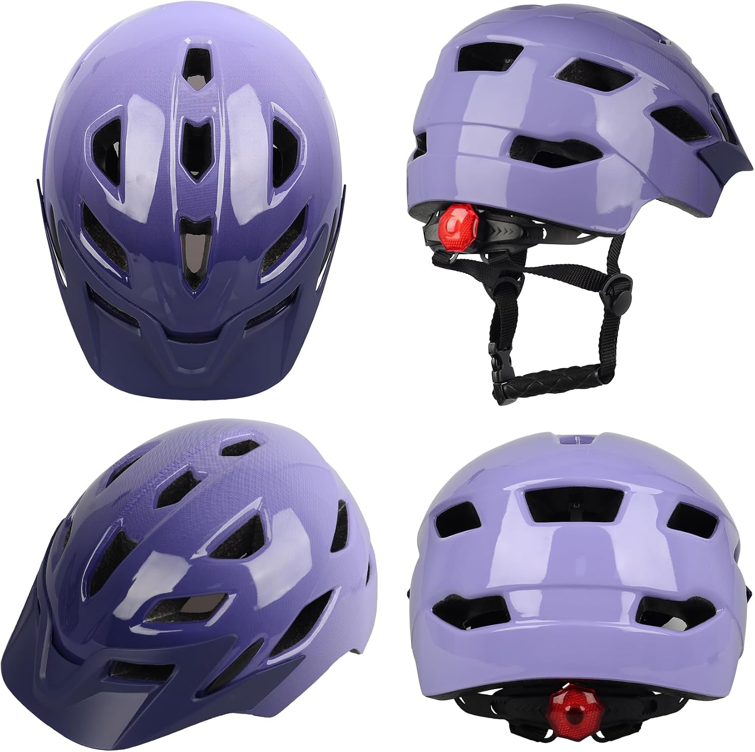Kids Bike Helmet with LED Light for Youth Teen Toddler Boys Girls