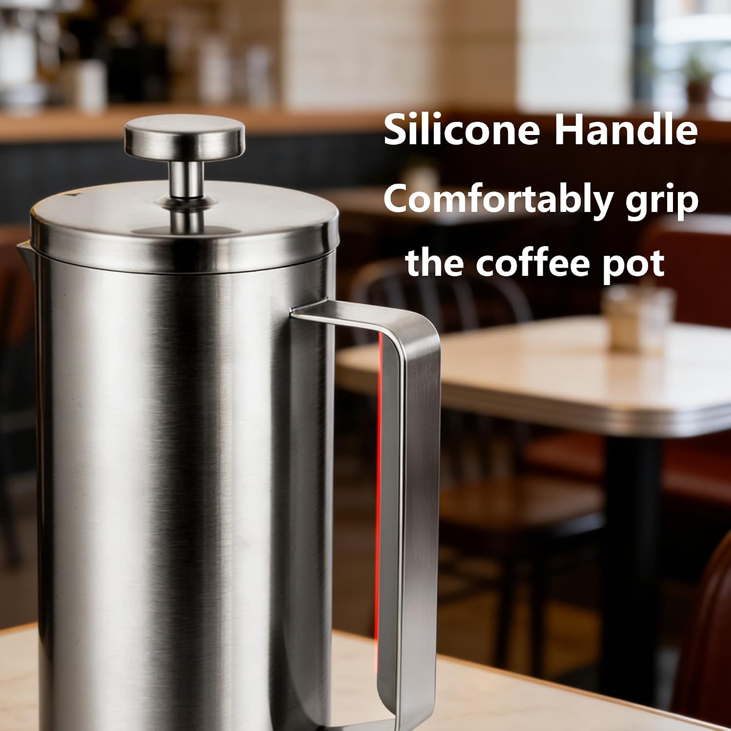 Black French Press Stainless Steel 34oz