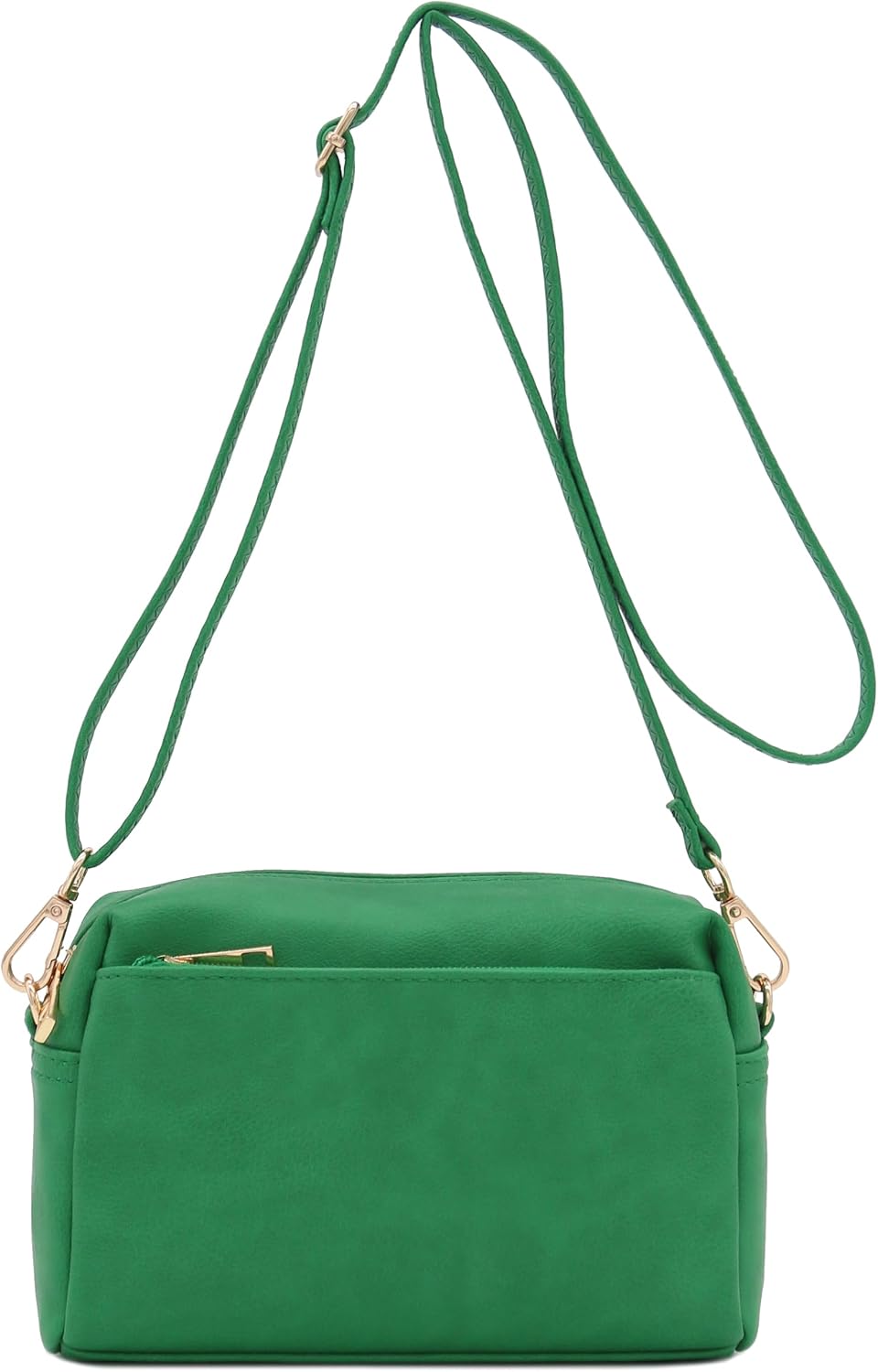 Triple Zip Small Crossbody Bag