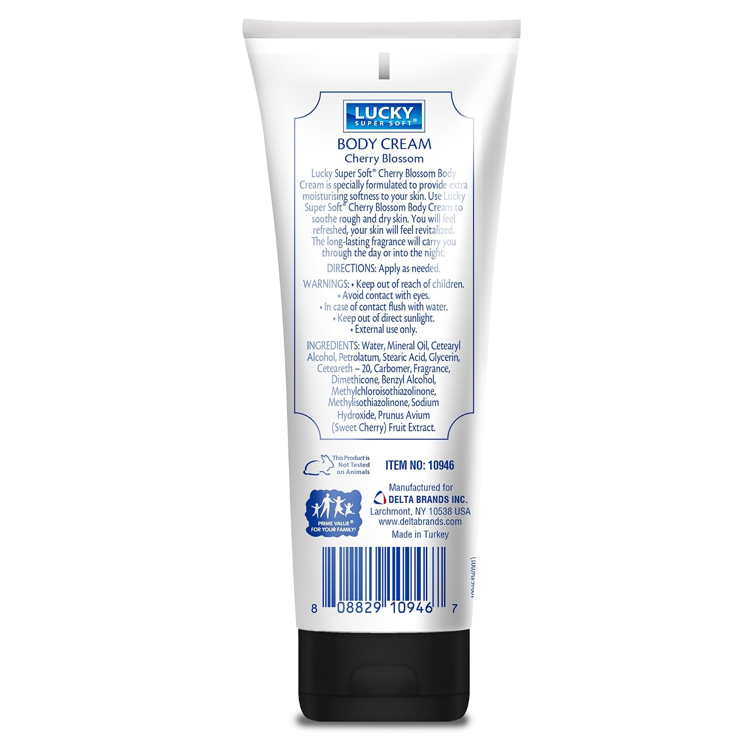 Lucky Super Soft Body Cream, Cherry Blossom, 8 Ounce