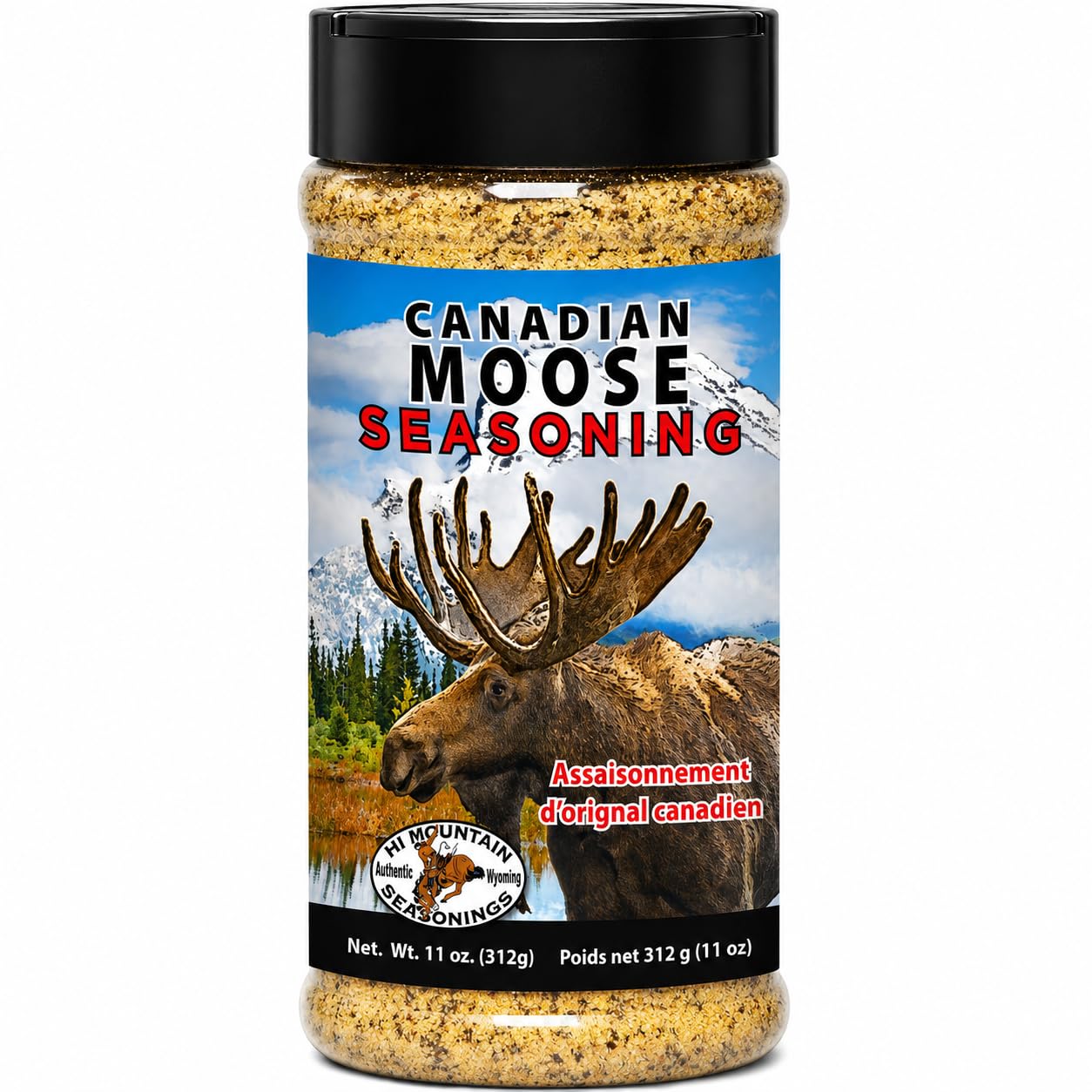 Hi Mountain | GARLIC PEPPER RUB | Meat Seasoning | 11 oz | Garlic pepper seasoning for beef, pork, venison, deer, elk, chicken, burgers, and vegetables