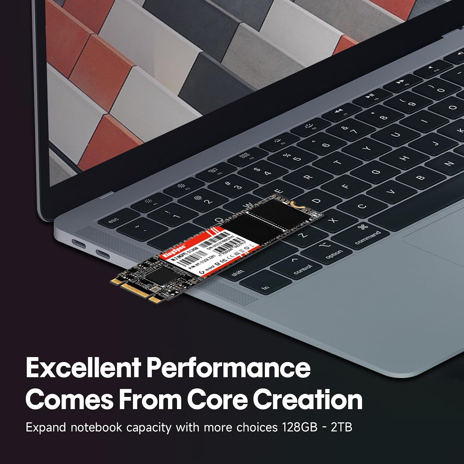 KingSpec 1TB M.2 SATA III 2280 SSD, NOT for NVMe Slots | SATA3 6Gb/s, B+M Key, Up to 550MB/s, Internal Solid State Drives for Laptop / Desktop Upgrades