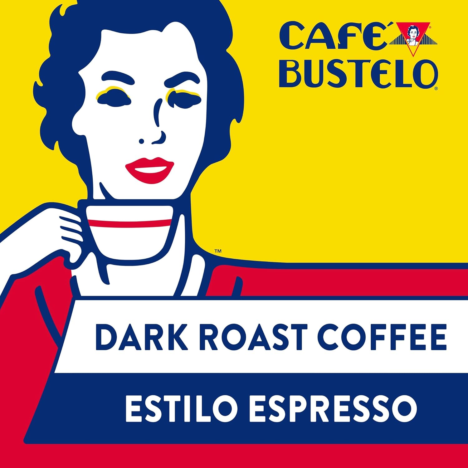 Café Bustelo, Espresso Style Dark Roast Ground Coffee, 10 oz. Can | Packaging May Vary