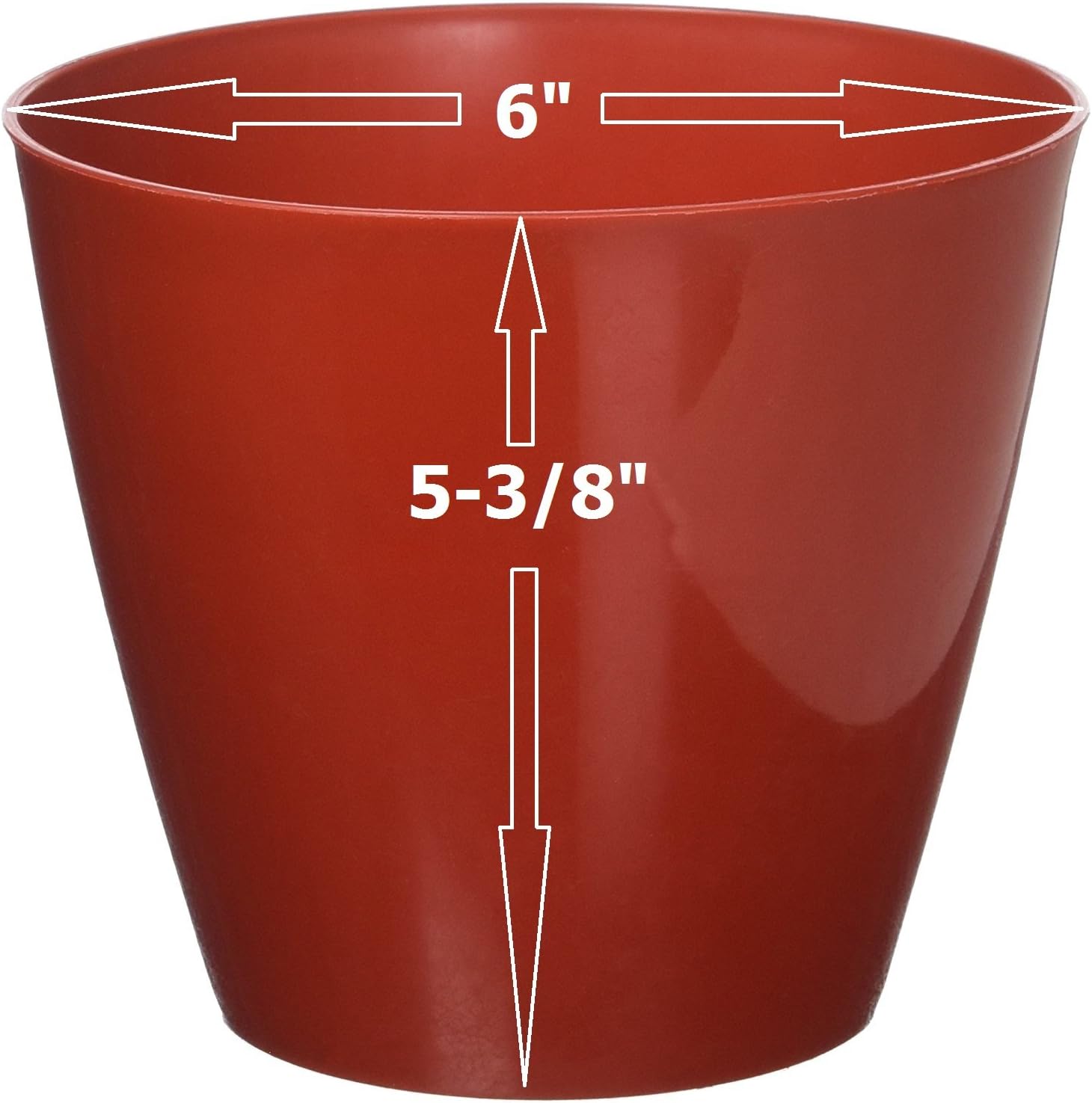 Home & Garden PIM01280 Charlevoix Durares Planter, 10" - Tango