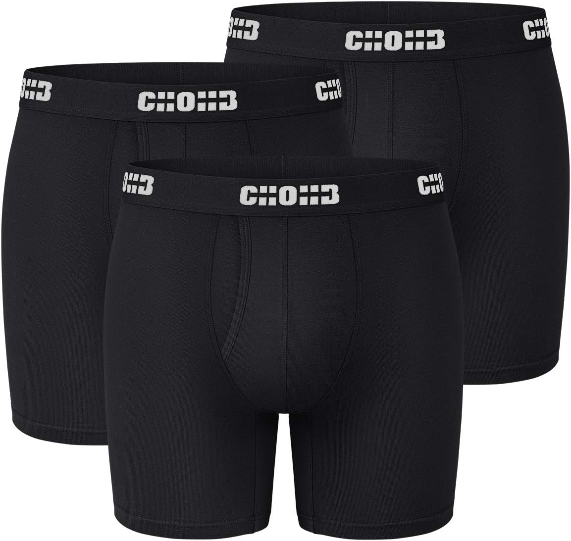 Men's Underwear Micro Modal 3 Pack Boxer Briefs Open Fly