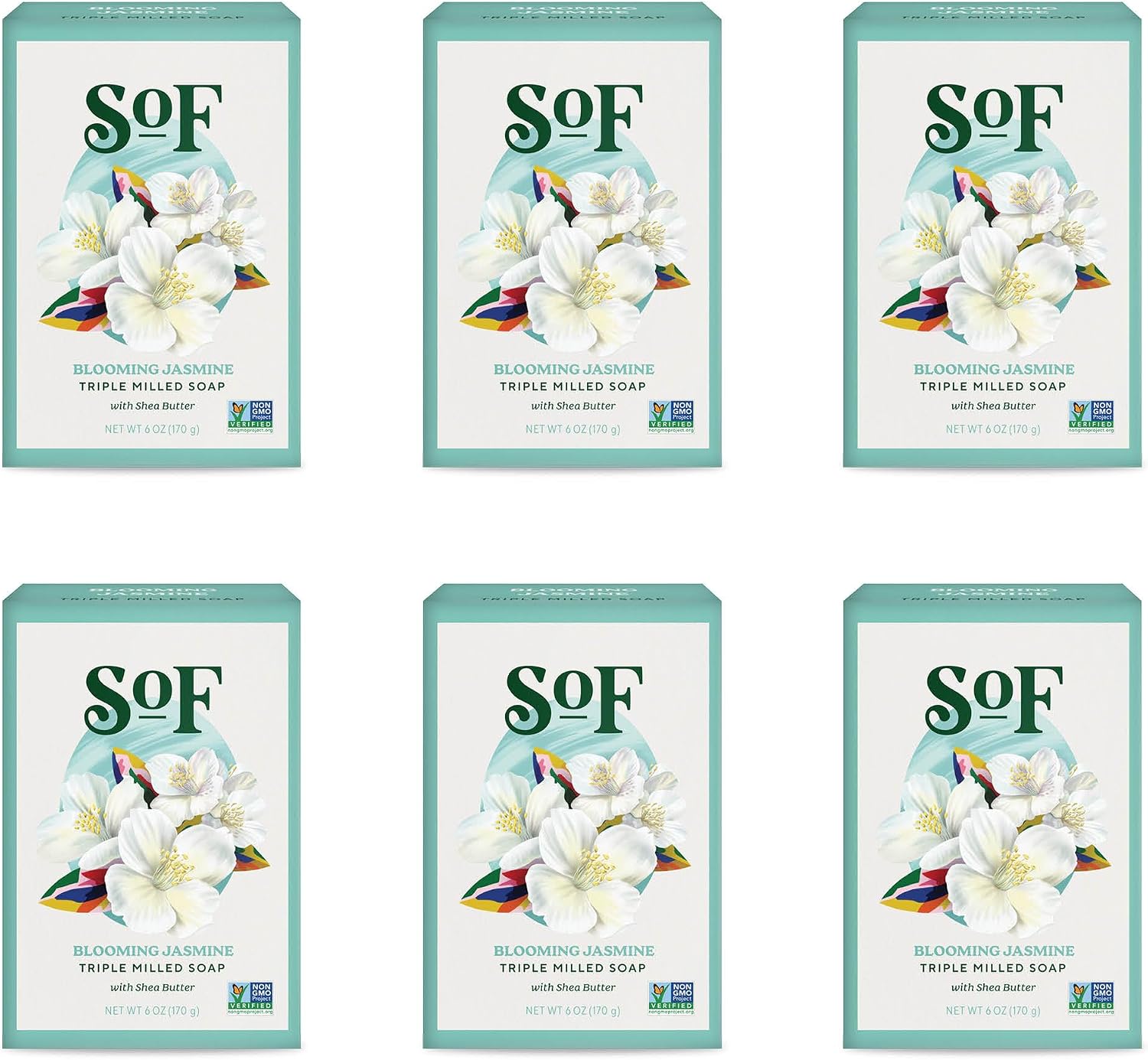 South Of France SoF Triple Milled Bar Soap, Coconut & Shea Butter