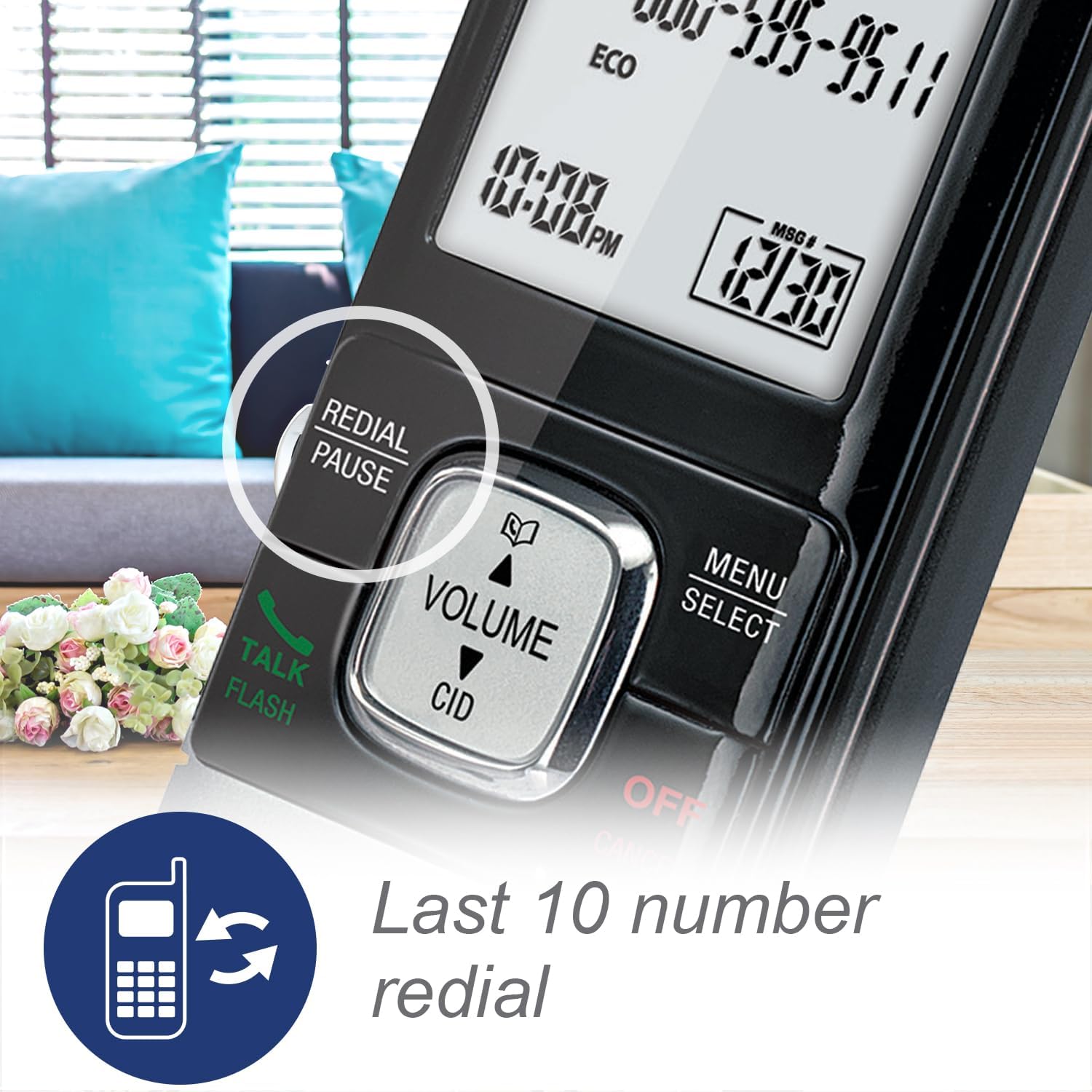 VTech CS6719-2 2-Handset Cordless Phone with Caller ID/Call Waiting, Handset Intercom & Backlit Display/Keypad, Silver