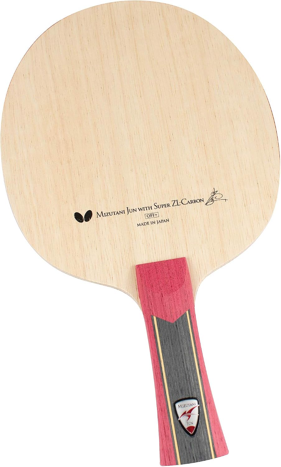 Butterfly Mizutani Jun Super ZLC Blade - Professional Butterfly Table Tennis Blade - ZL Carbon Fiber Blade - Available in AN, FL, and ST handle styles - Made in Japan