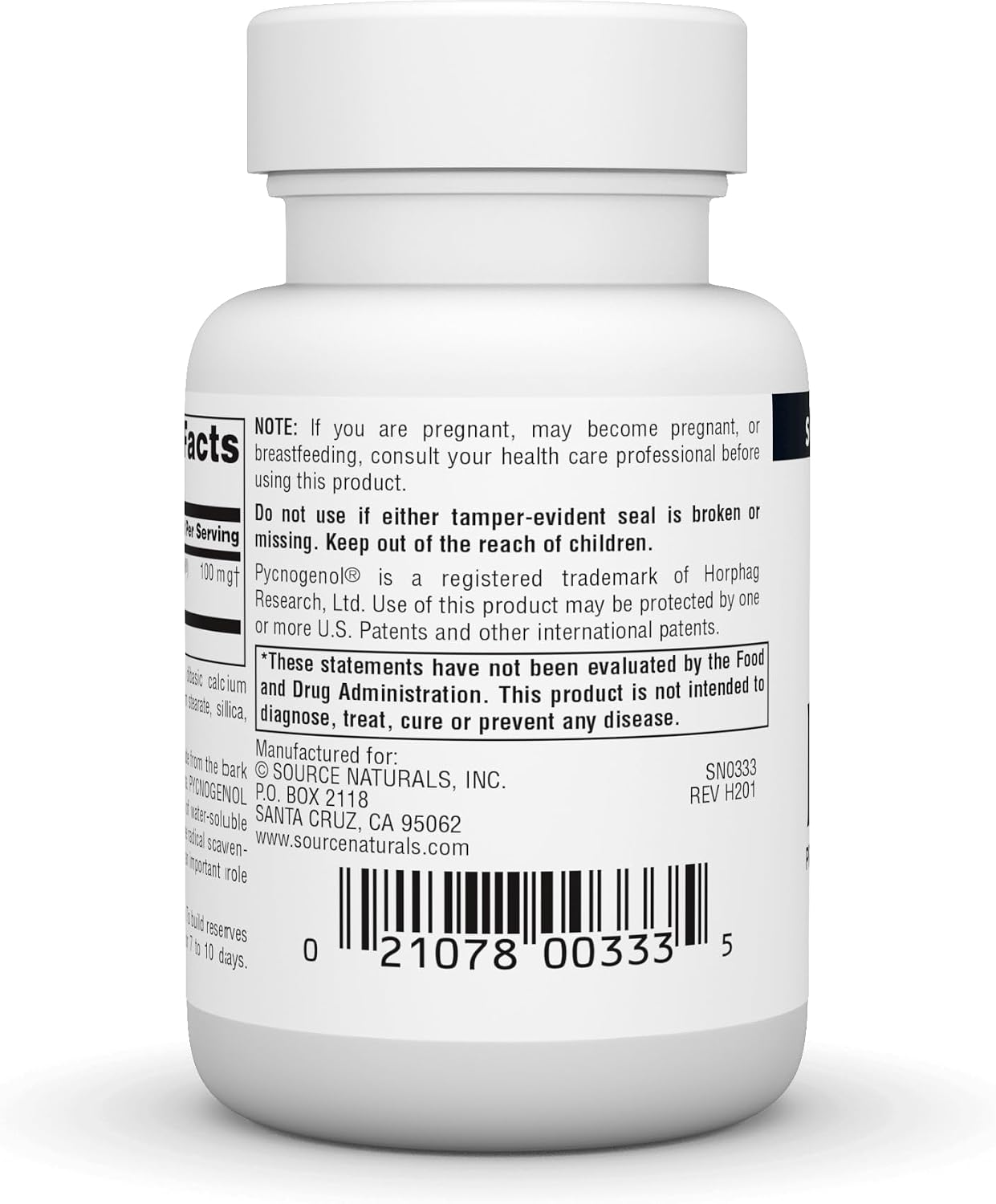 Source Naturals Pycnogenol 100 mg Proanthocyanidin Complex - 60 Tablets