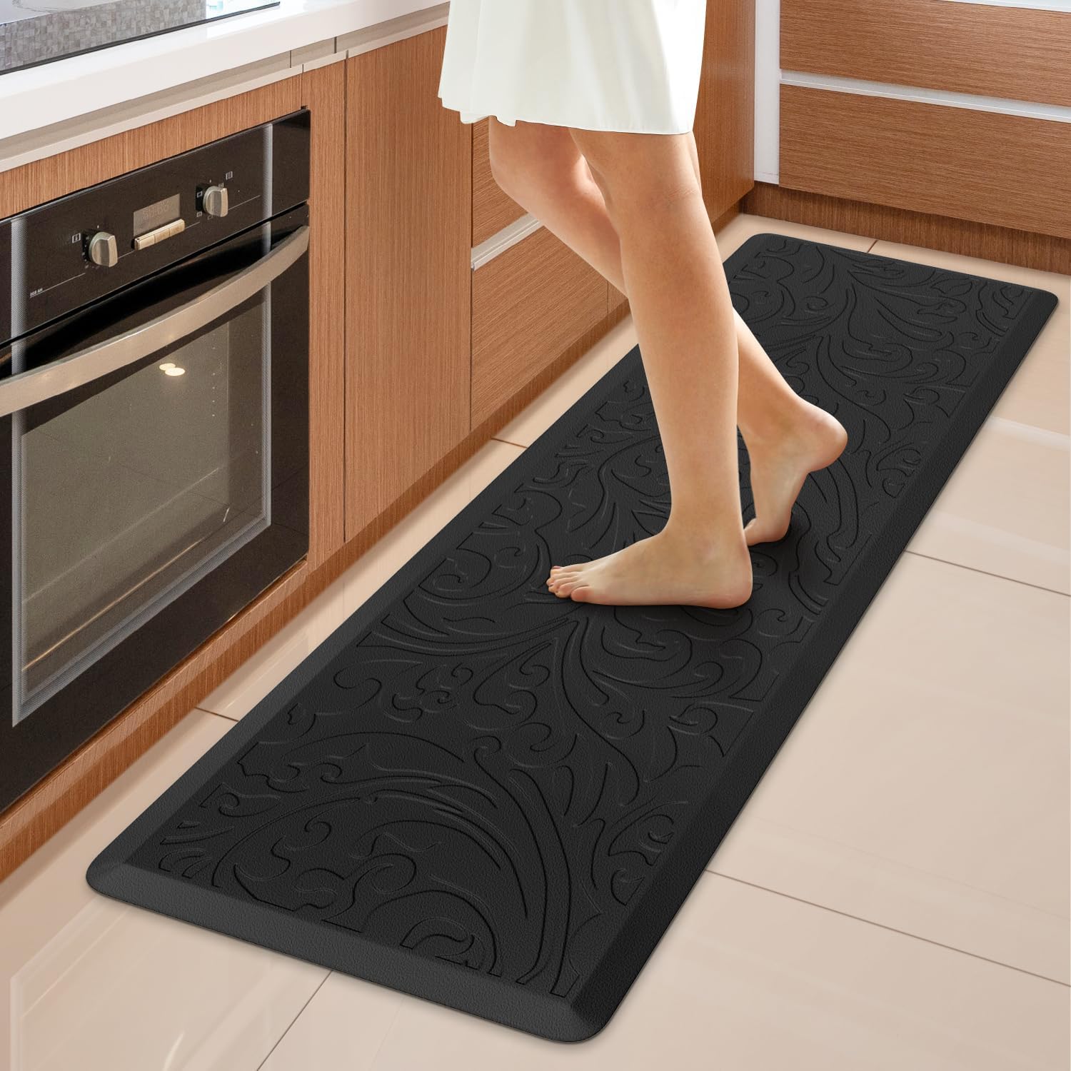 Kitchen Mat Cushioned Anti-Fatigue Comfort Standing Mat Rug for Home,Office