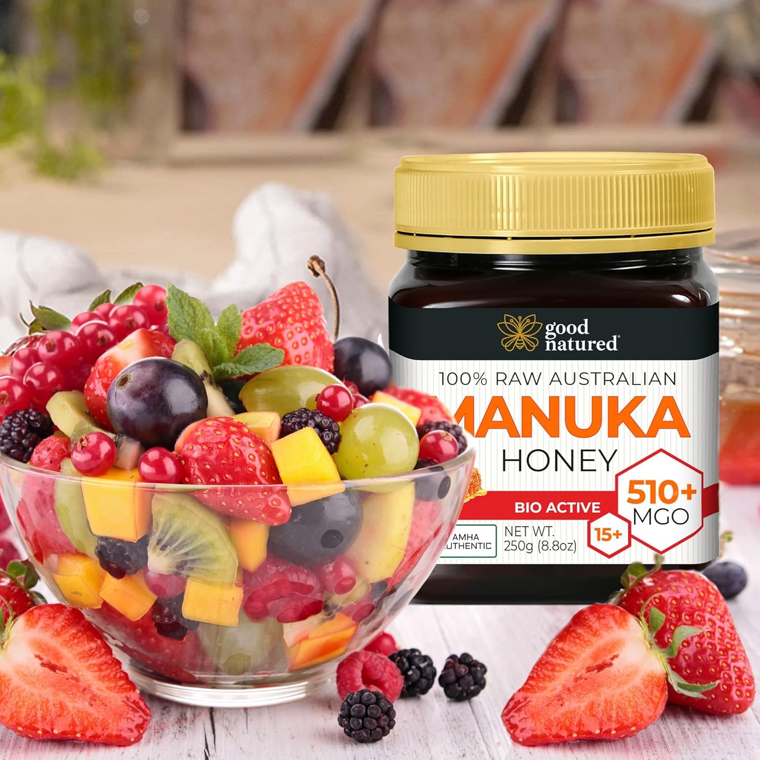 Manuka Honey Medical Grade - Raw Australian Manuka Honey MGO 850+ | Good Natured - AMHA Certified - Lab Tested - Non-GMO - BPA-Free - Premium Quality - Product of Australia - 8.8 oz