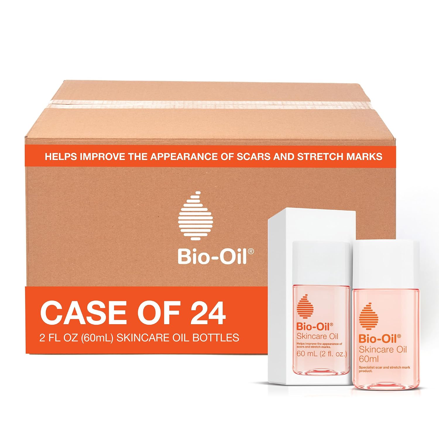 Bio-Oil Skincare Body Oil Serum, Scars & Stretch Marks, 6.7 fl oz | Dermatologist Recommended, Vitamin E & A, Dry & Sensitive Skin, Non-Comedogenic, Face and Body, Scar Treatment