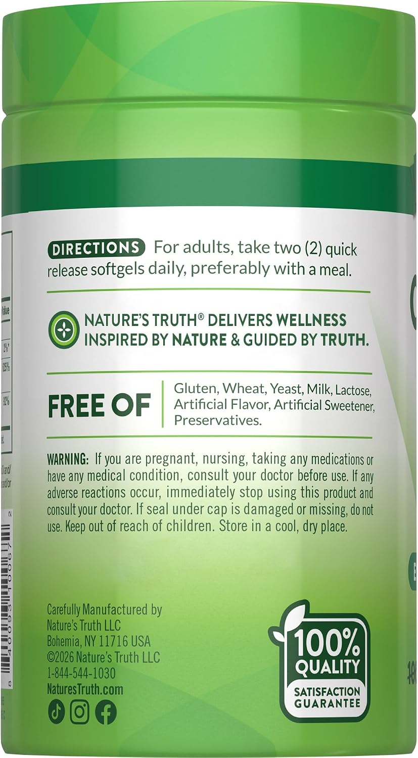 Nature's Truth Absorbable Calcium | 1200 mg | with Vitamin D3 5000 IU