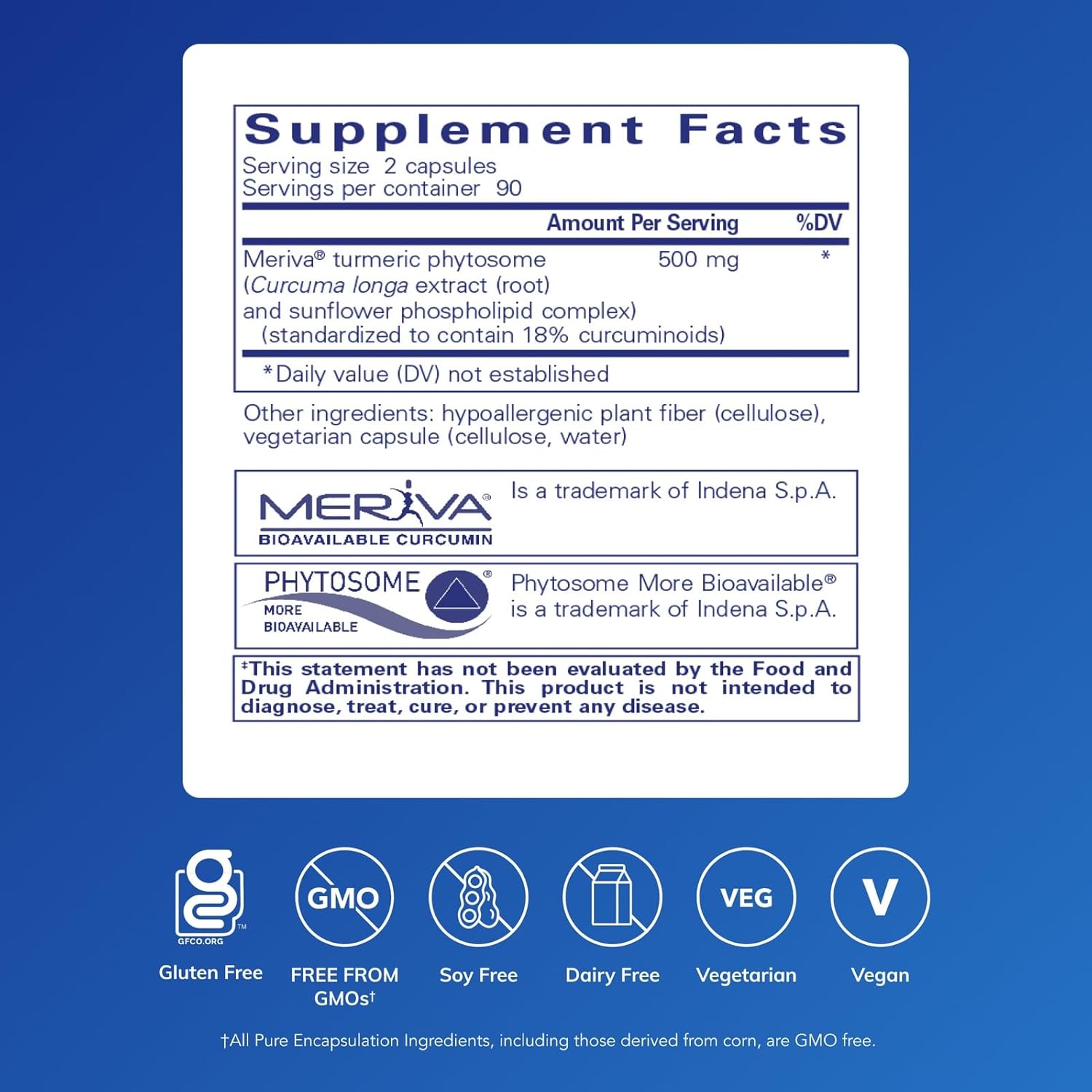Pure Encapsulations CurcumaSorb 180's - Meriva Curcumin Phytosome - Supports Joint Health* - Gluten Free & Non-GMO - 180 Capsules | Curcumin