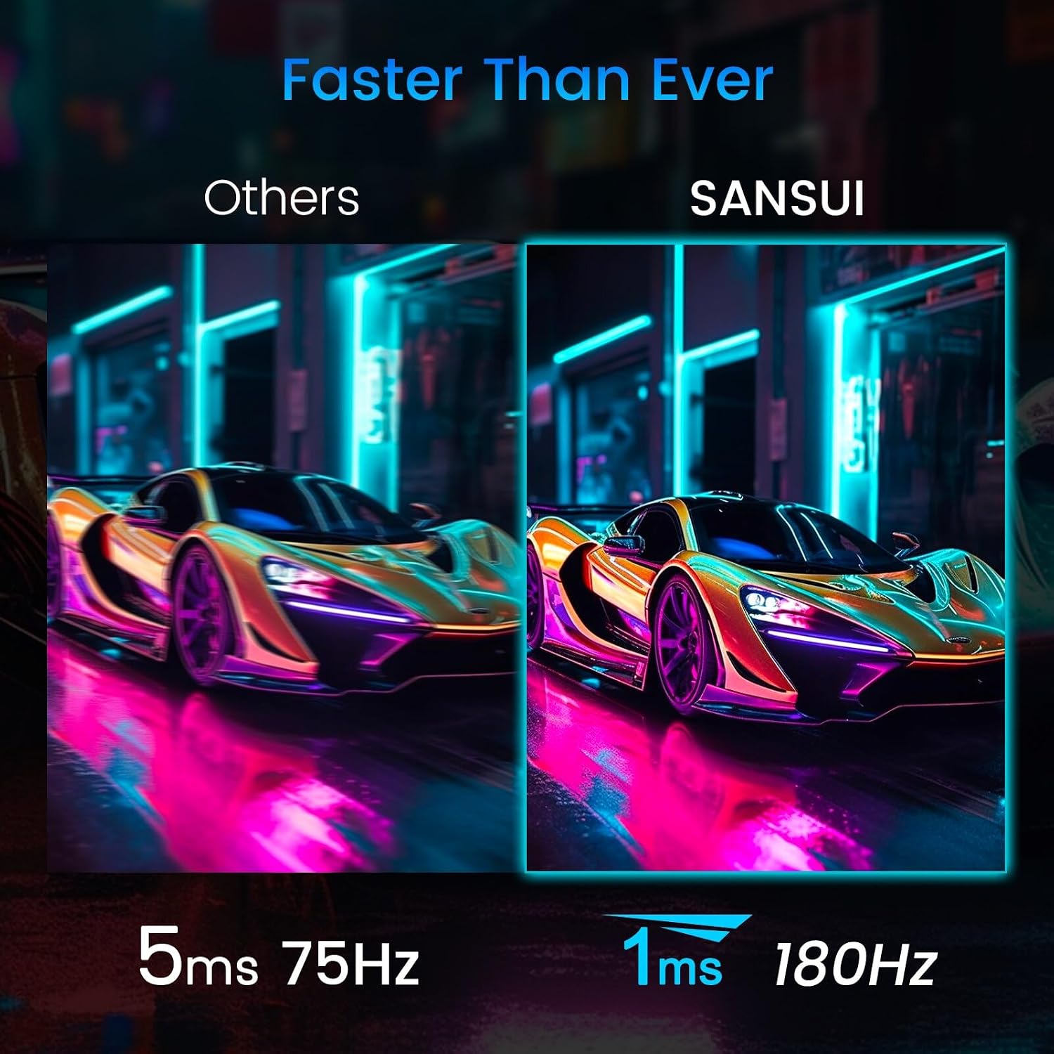 SANSUI 32 Inch Curved 240Hz Gaming Monitor High Refresh Rate, FHD 1080P | Gaming PC Monitor HDMI DP1.4, 1500R Curvature, 1Ms MPRT, HDR,Metal Stand,VESA Compatible(DP Cable Incl.)