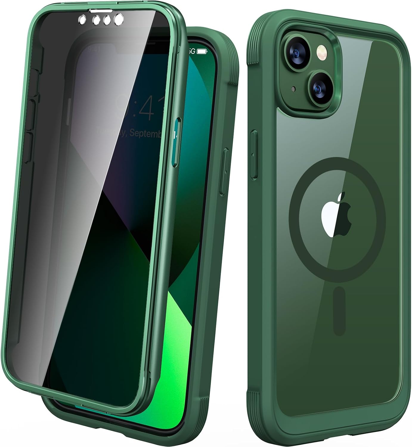 Diaclara Designed for iPhone 12 Mini Case, Full Body Rugged with Built-in Touch Sensitive Anti-Scratch Screen Protector