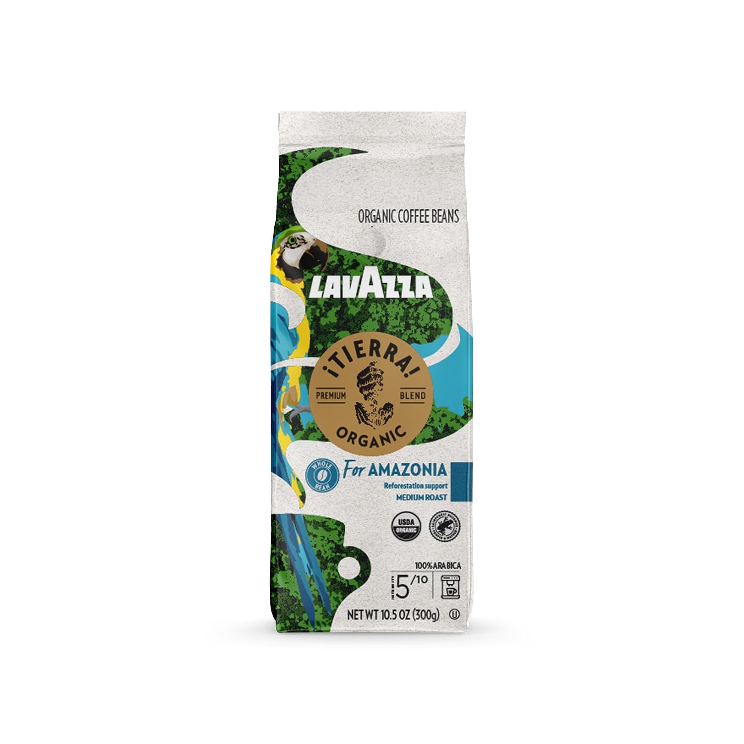 Lavazza Super Crema Whole Bean Coffee, Medium Espresso Roast, Arabica and Robusta Blend, 2.2 lb Bag, Package May Vary (Pack of 1)