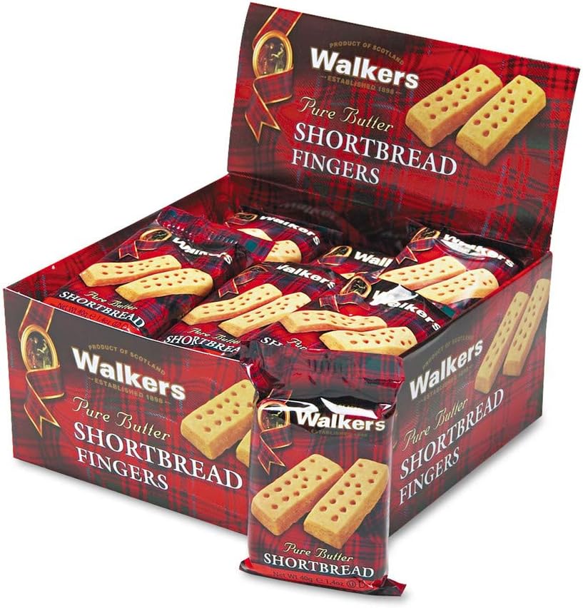 Walkers Shortbread Cookies, (2/pack), 24 Packs /1 Box