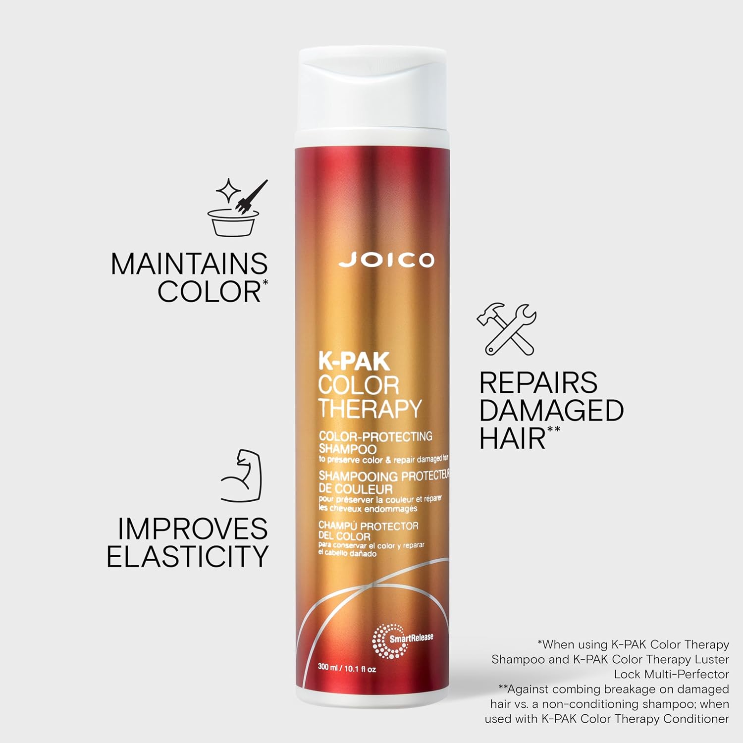 Joico K-PAK Color Therapy Color-Protecting Shampoo | For Color-Treated Hair | Boost Shine | Improve Elasticity | Repair Breakage | Rebuild Damaged