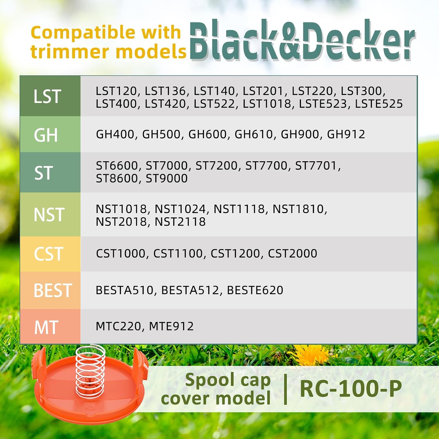 YWTESCH 16 Pack Weed Eater String Compatible with Black+Decker, 360ft 0.065" AF-100 Replacement Spool