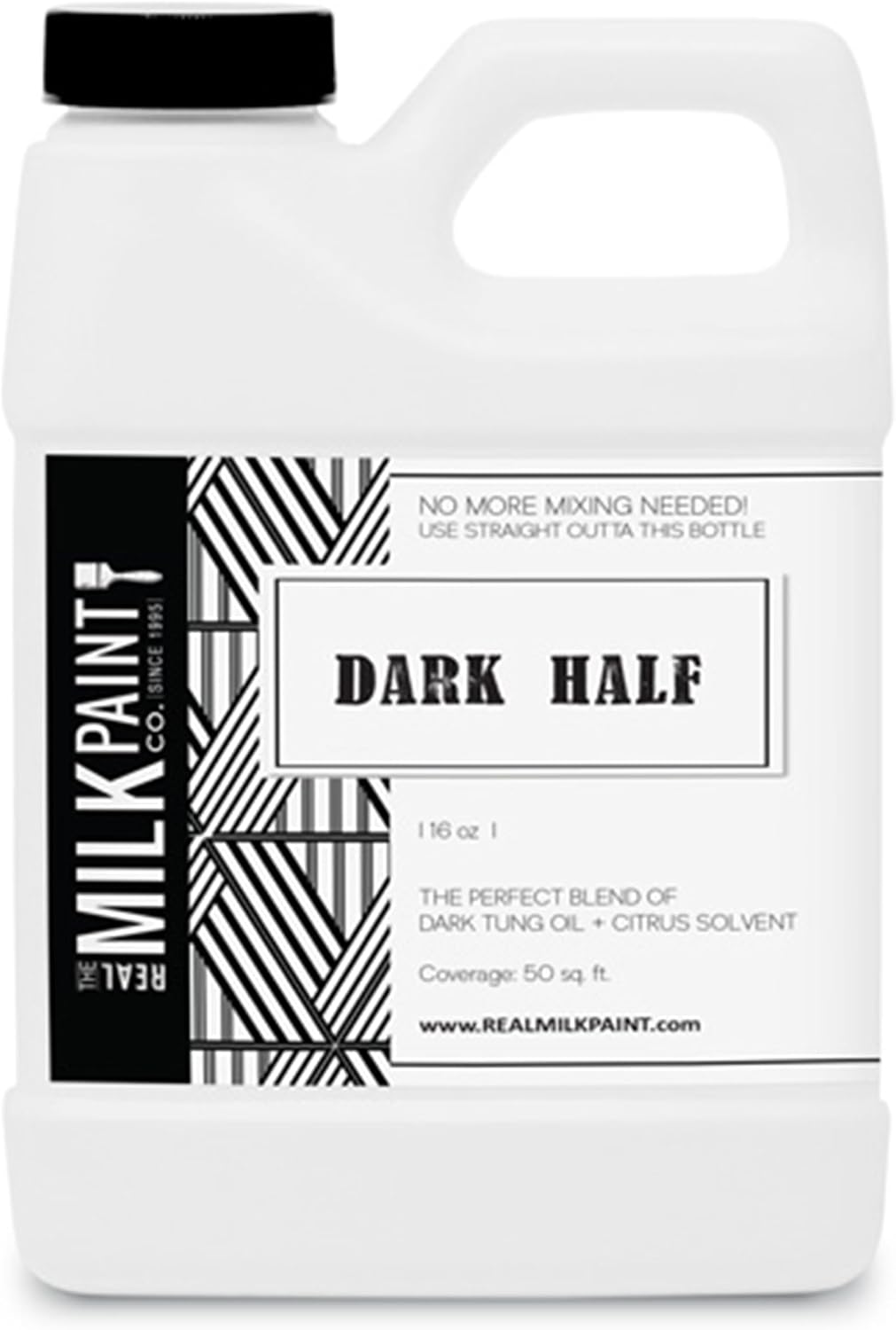 Real Milk Paint Dark Half, Dark Tung Oil and Orange Peel Oil for Wood Finishing, Cutting Boards, Butcher Blocks, Wood Floors, Clay, Stone, and Slate, Food Grade, 1 Gallon