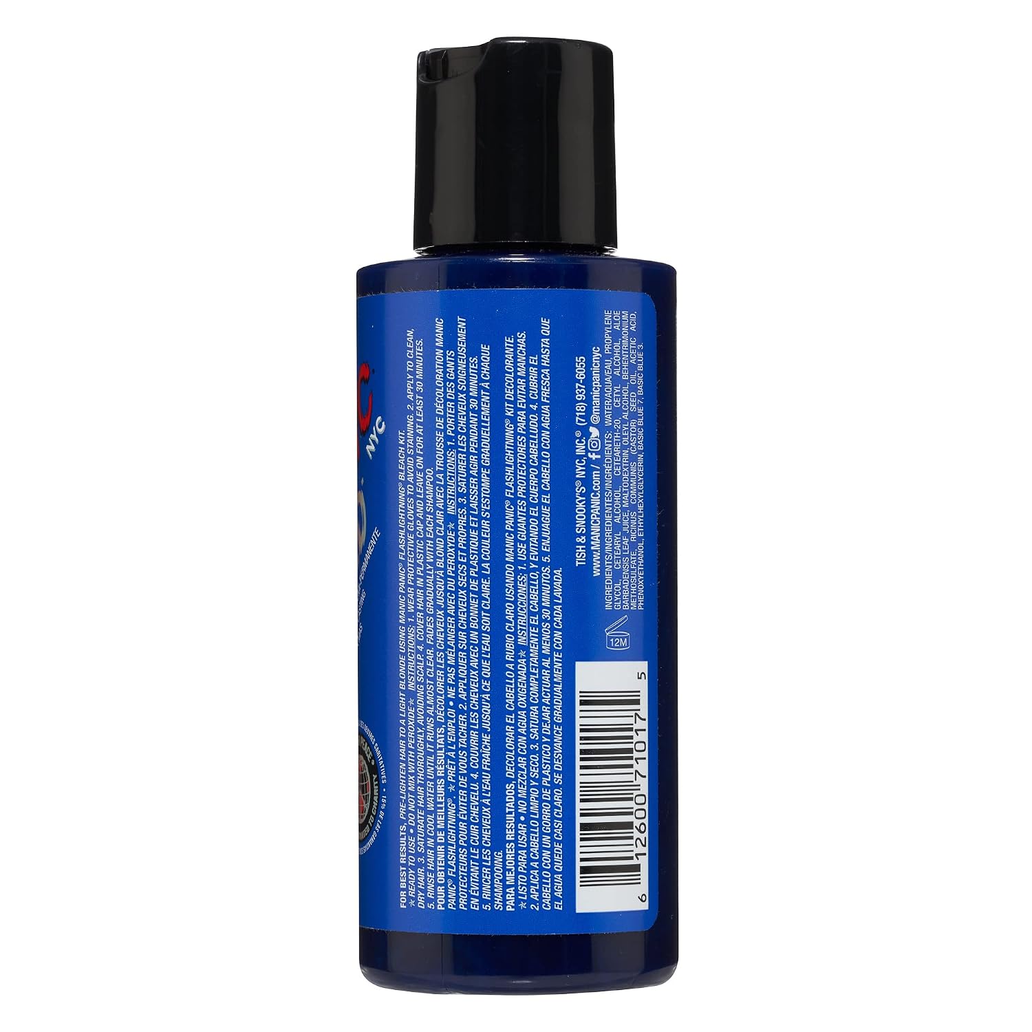 MANIC PANIC Cotton Candy Pink Hair Color - Amplified - Semi Permanent Hair Dye - Bright Pink Cool Toned Color - Glows in Blacklight - Vegan, PPD & Ammonia-Free - For Coloring Hair on Women & Men