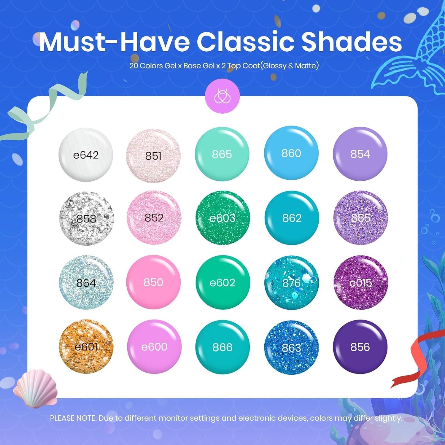 Beetles Gel Nail Polish Set with Base Glossy Matte Top Coat Macaron Gel