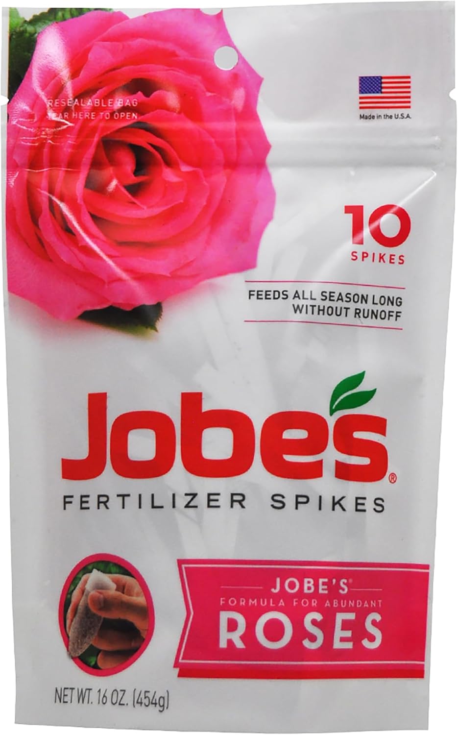 Jobe’s Garden Fertilizer Spikes, Organic Fertilizer for Azaleas, Camellias, Rhododendrons, and Other Acid Loving Plants, 10 Count