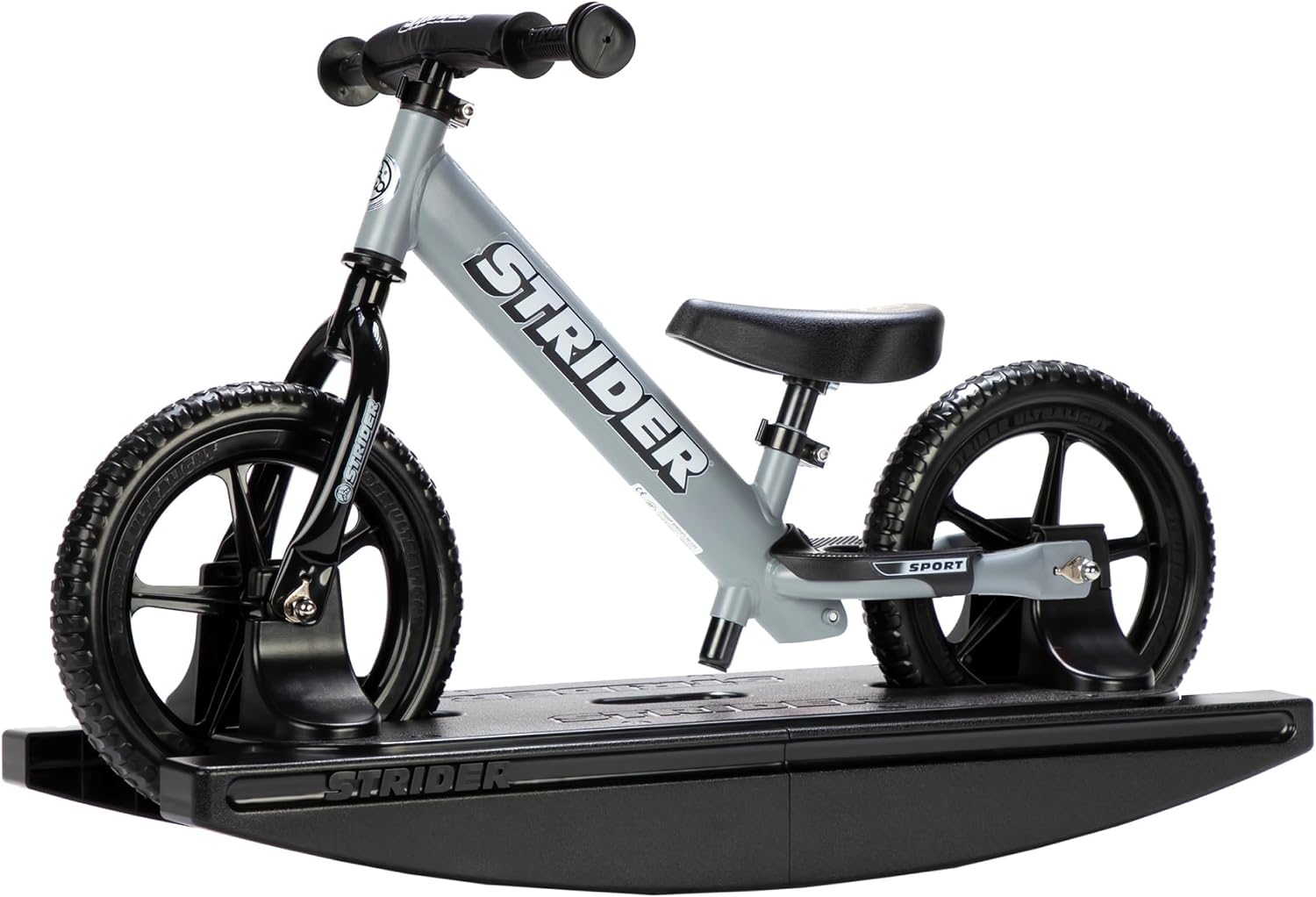 Strider Sport 2-in-1 Rocking Bike, Ages 6 Months–4 Years | For 12 Model, Converts Baby Rocking Toy to Toddler Balance Bike, Tool-Free Adjustments, Wide and Stable Base, Durable Plastic