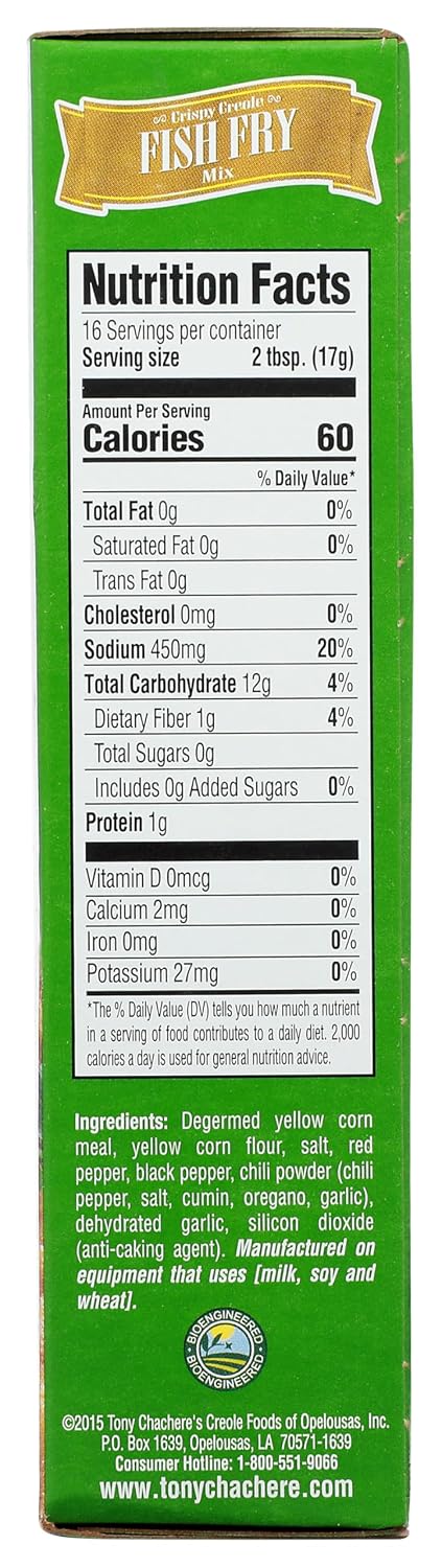 Tony Chachere's Crispy Fish Fry Mix 10 Oz.