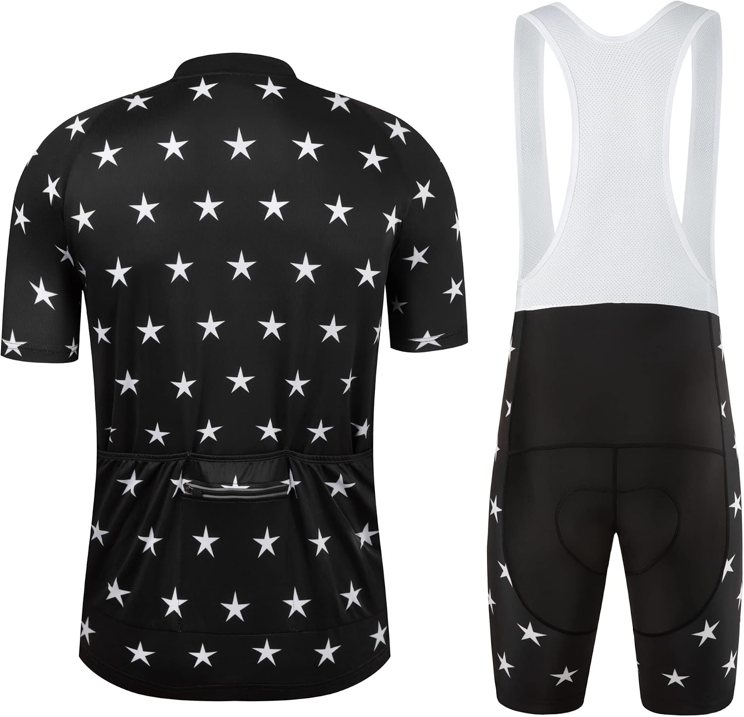 Coconut Ropamo CR Men's Cycling Jersey Set Road Bike Jersey Zipper Pocket Short Sleeves Cycling Kits Bib Shorts 3D Padded