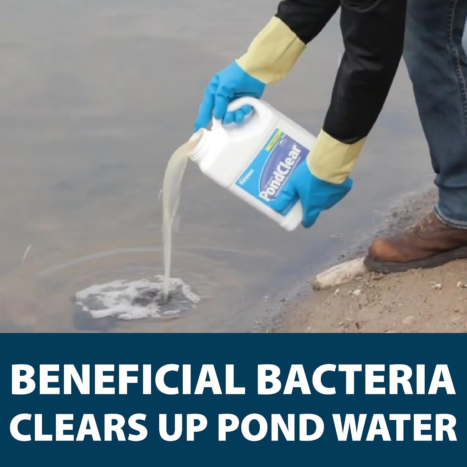 Airmax PondClear Packets Beneficial Bacteria Pond Clarifier, 24 Count | Enzyme Clarifier with EcoBoost PRx to help clear and clean pond and lake water while remaining safe for fish