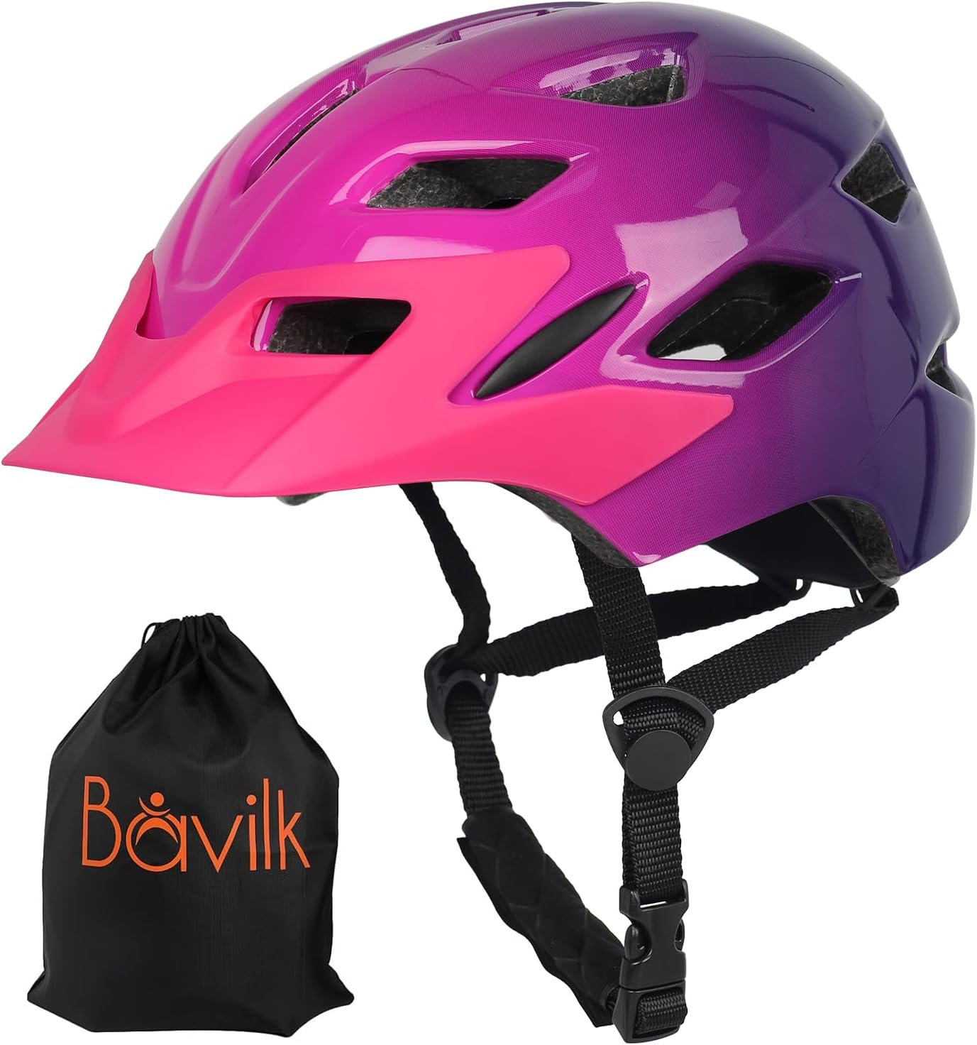 Kids Bike Helmet with LED Light for Youth Teen Toddler Boys Girls