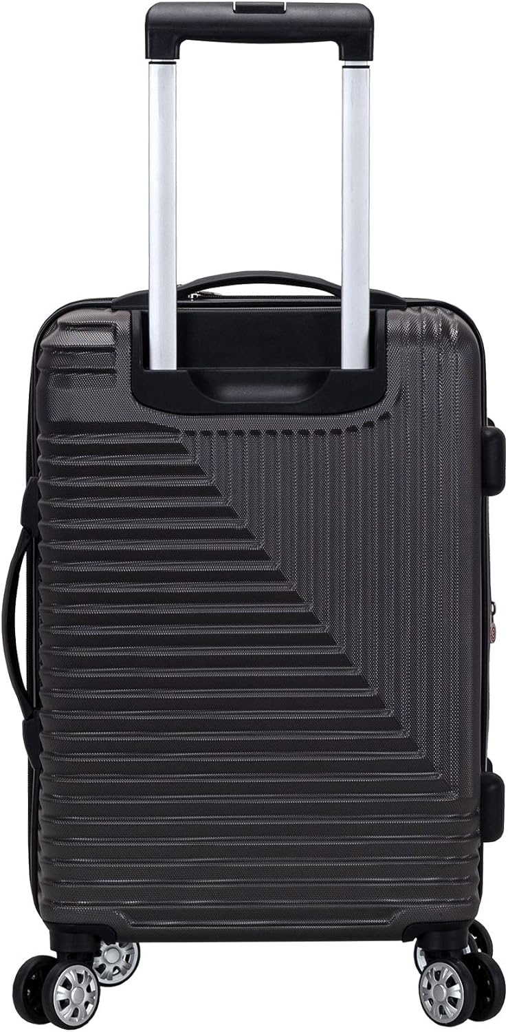 Rockland Star Trail Hardside 2 Piece Expandable Spinner Wheel Luggage Set, (20"/24"/28"), Champagne