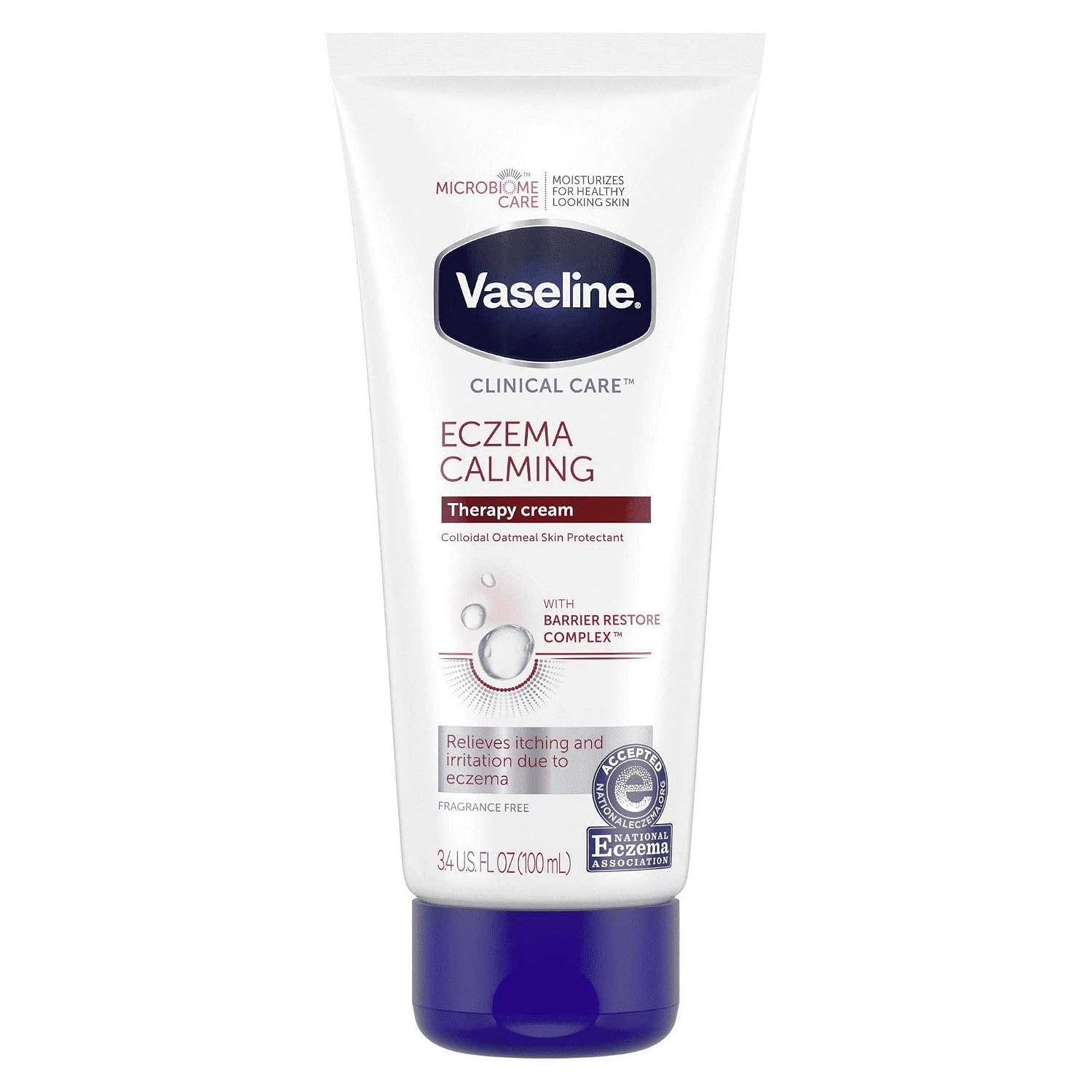 Clinical Care Eczema Calming Therapy Cream, 3.4 fl oz (100ml) Moisturizing Hydrating Body Lotion