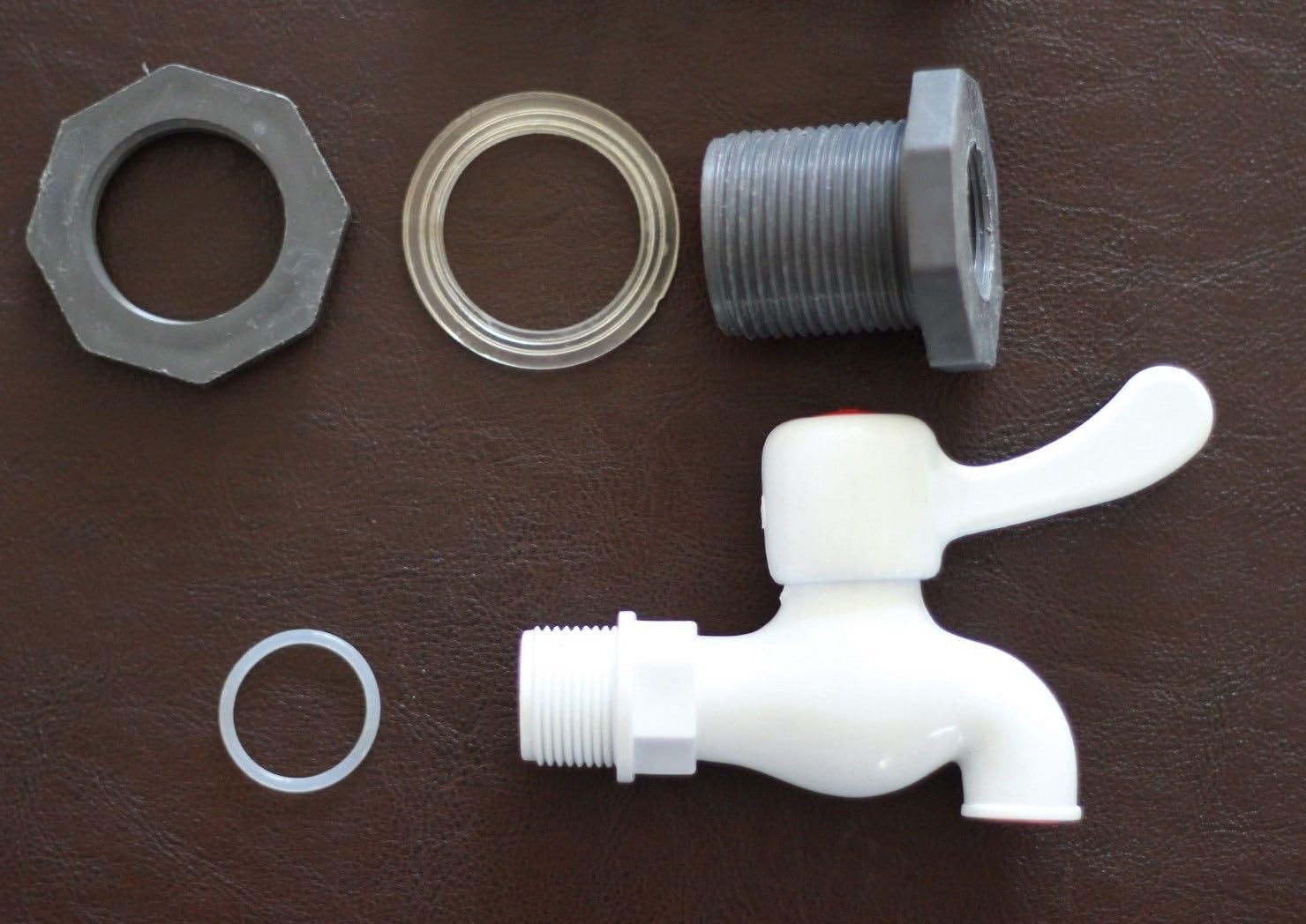 RBS100 Plastic Rain Barrel Spigot Kit(with Bulkhead Fitting)
