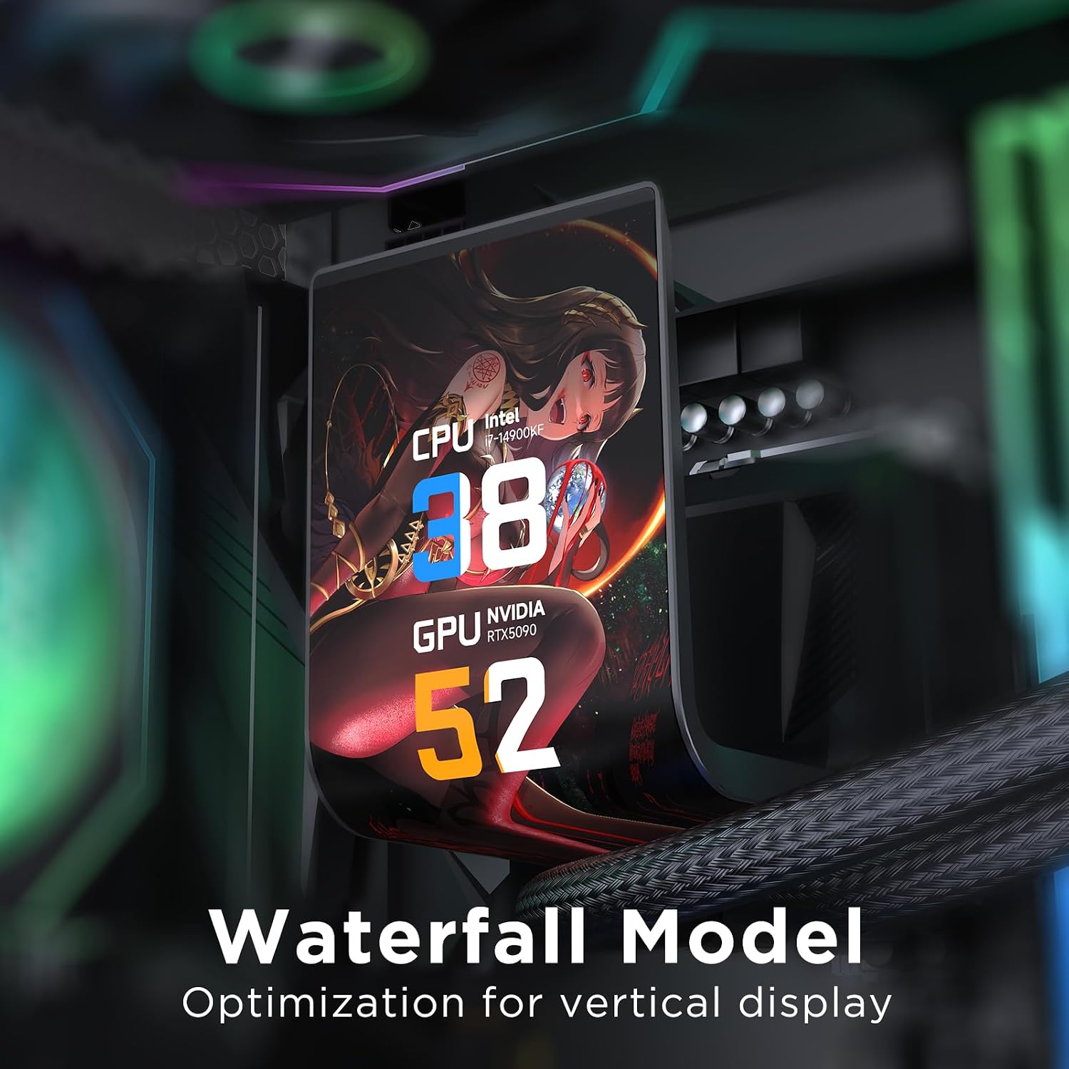 Chill Arc 360mm AIO CPU Cooler, 6.67" 2K AMOLED Screen-Wh | White 320W TDP Water Liquid Cooling | ARGB Fans | Intel LGA1851/1700/115X & AMD AM5/AM4 Compatible| Low noise