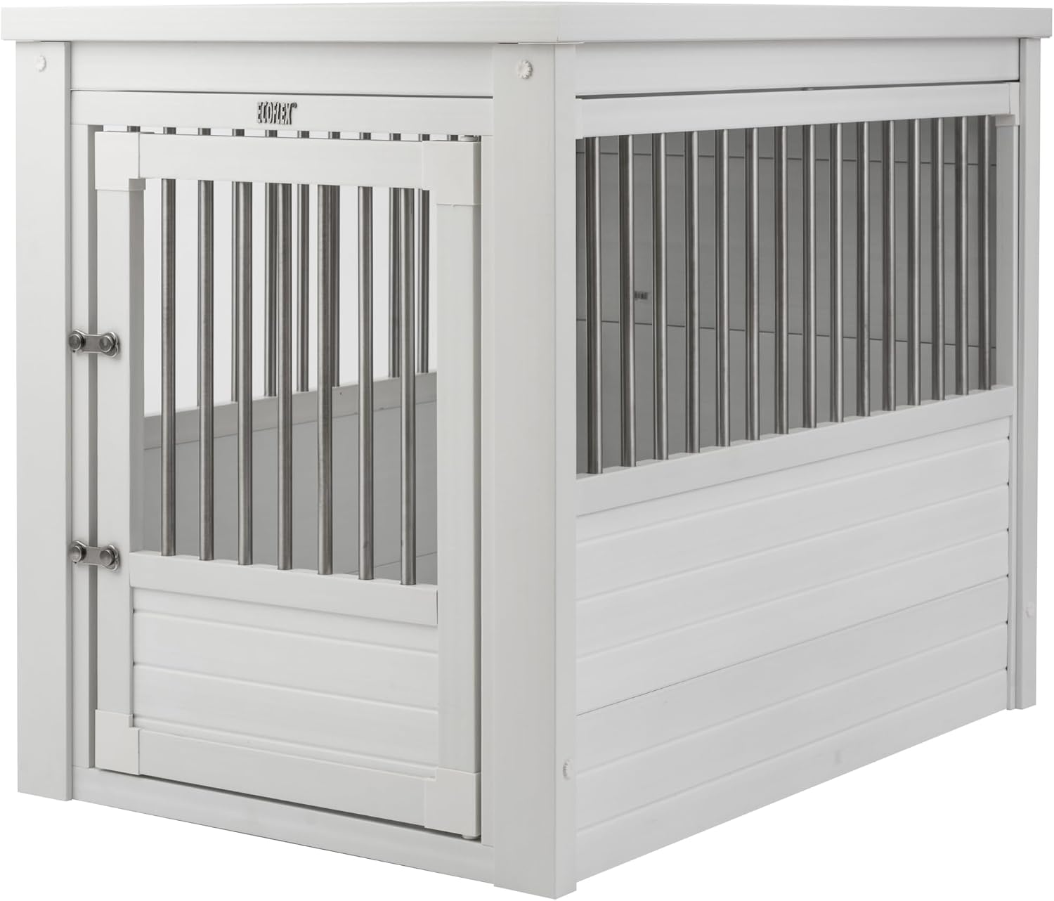 New Age Pet ecoFLEX Pet Crate/End Table, Small, Grey, Model:EHHC405S