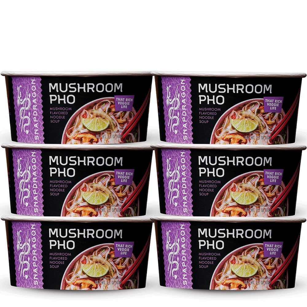 Snapdragon Laksa Curry Instant Noodle Bowls | Coconut Curry Flavor with Rice Noodles | Gluten-Free | No MSG Added | 2.1 oz (6 Pack)