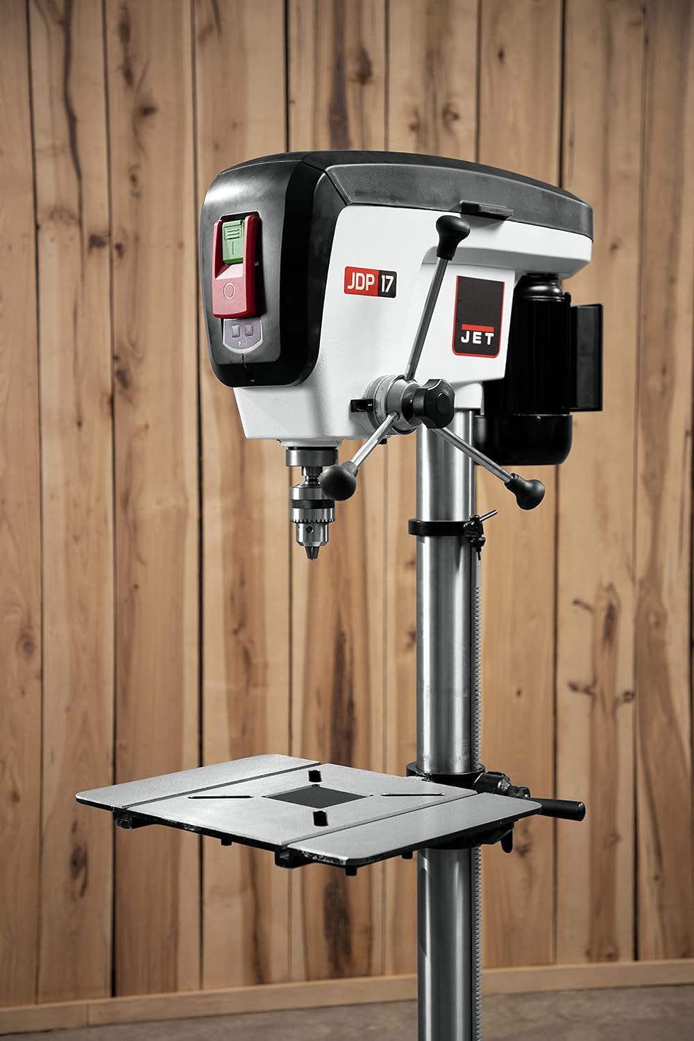JET 17-Inch Floor Drill Press, 16 Speed, 3/4 HP, 115V 1Ph (Model JDP-17)