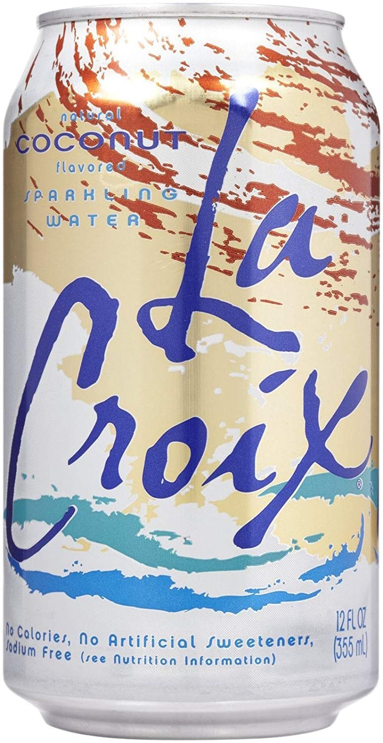 LaCroix Sparkling Water | Pineapple Coconut Flavor | 8-Pack | Naturally Essenced, Zero Calorie, Sodium Free | 12 Fl Oz Cans