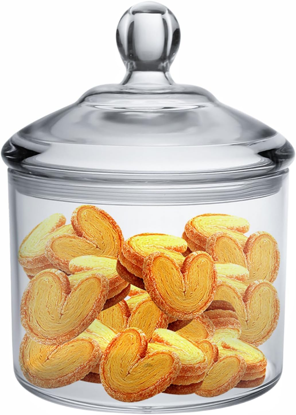Kitchen Cookie Jar, Candy Dish with Lid, Clear Acrylic Airtight Jar for Nuts, Cookies, Candy, Chocolate, 40 OZ
