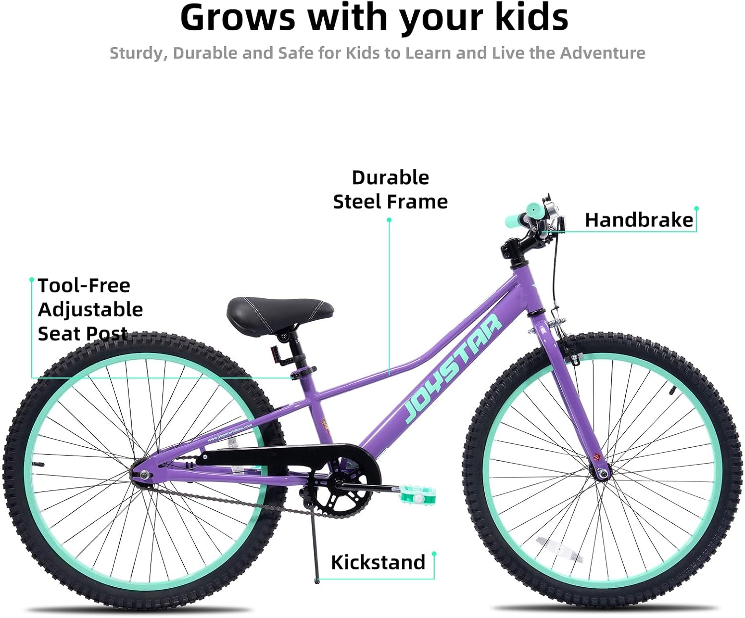 JOYSTAR NEO 20" 24" Kids Mountain Bike for Boys Girls 5-12 Years