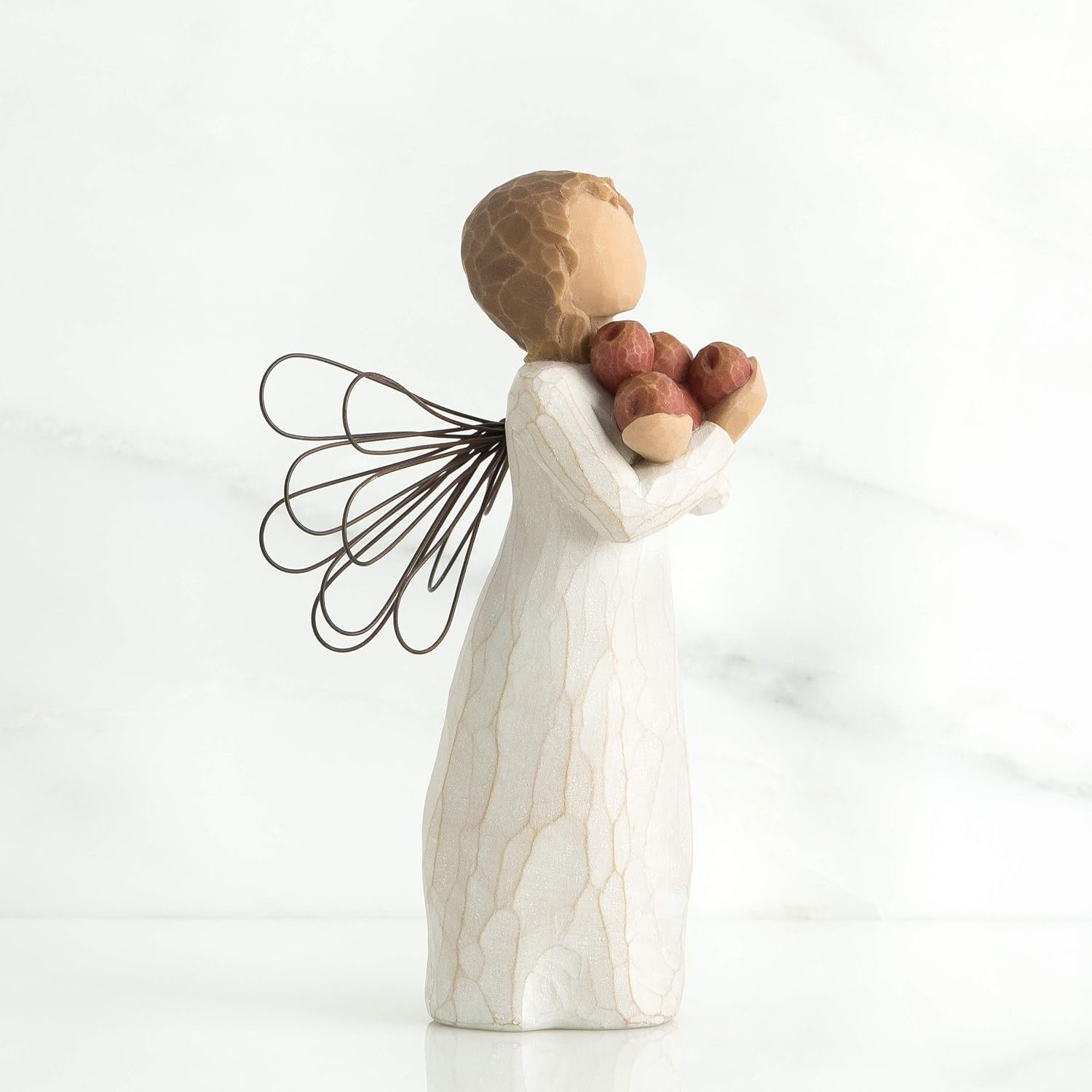 Willow Tree Angel of The Spirit, Sculpted Hand-Painted Figure | Hand-Painted Angel Figurine, Celebrating Friendship, Nature and Everyday Blessings, Sculpted by Artist Susan Lordi