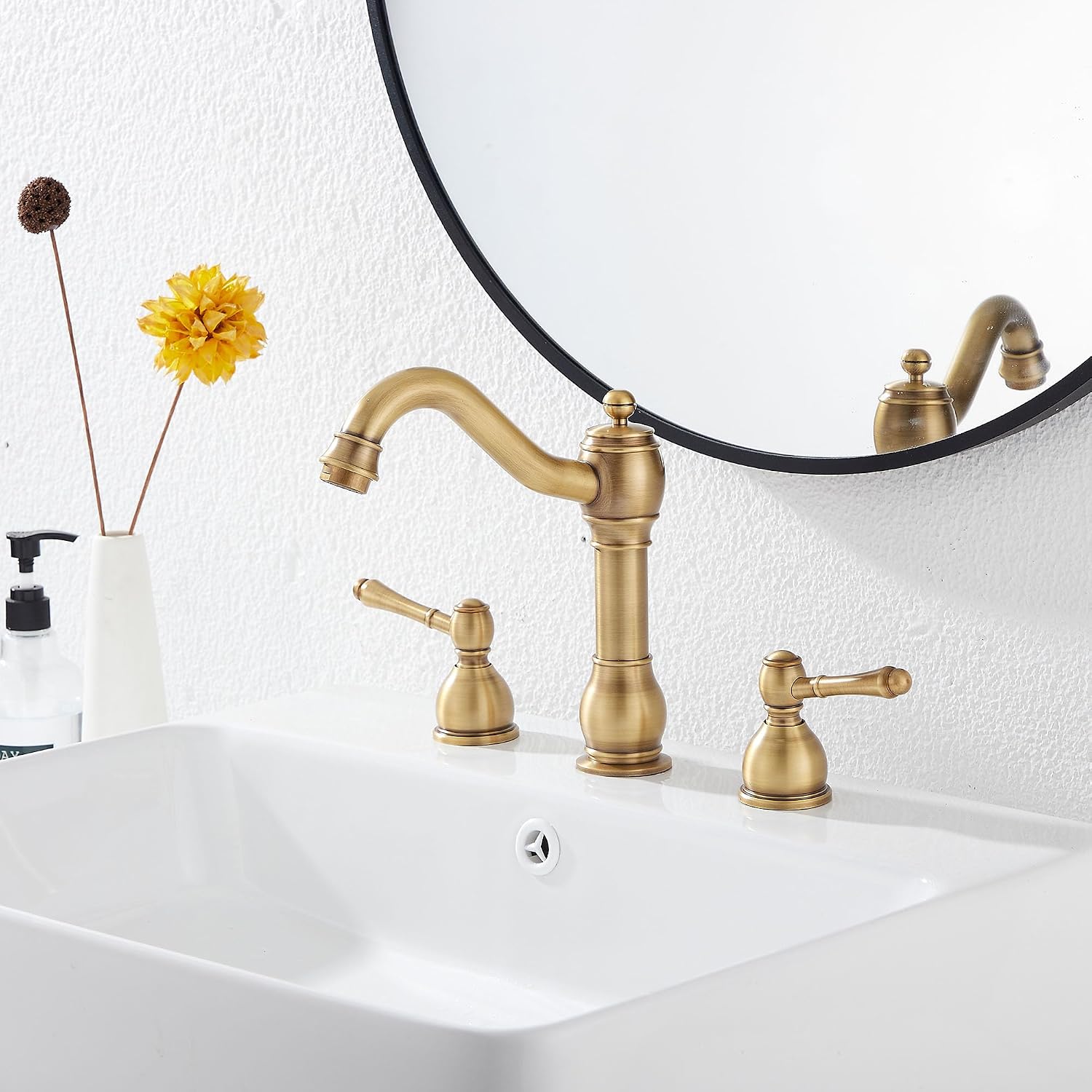 Oil Rubbed Bronze Bathroom Faucet Single Handle One Hole